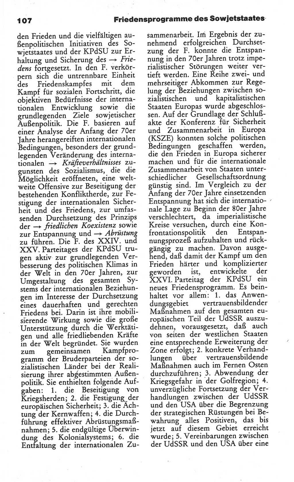 Wörterbuch des wissenschaftlichen Kommunismus [Deutsche Demokratische Republik (DDR)] 1984, Seite 107 (Wb. wiss. Komm. DDR 1984, S. 107)