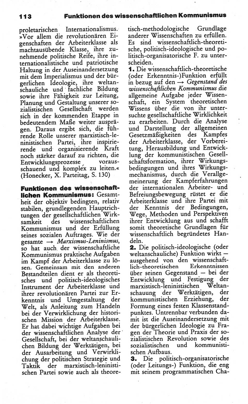 Wörterbuch des wissenschaftlichen Kommunismus [Deutsche Demokratische Republik (DDR)] 1984, Seite 113 (Wb. wiss. Komm. DDR 1984, S. 113)