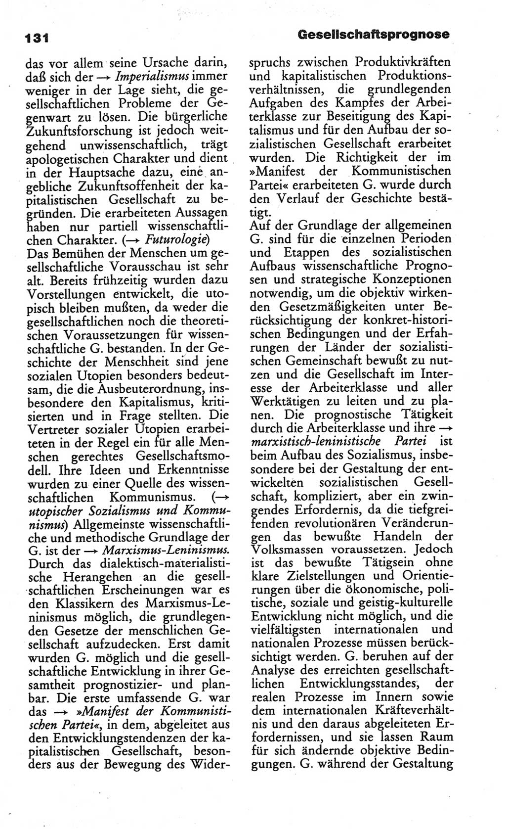 Wörterbuch des wissenschaftlichen Kommunismus [Deutsche Demokratische Republik (DDR)] 1984, Seite 131 (Wb. wiss. Komm. DDR 1984, S. 131)