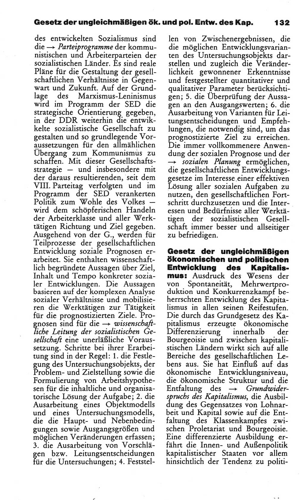 Wörterbuch des wissenschaftlichen Kommunismus [Deutsche Demokratische Republik (DDR)] 1984, Seite 132 (Wb. wiss. Komm. DDR 1984, S. 132)