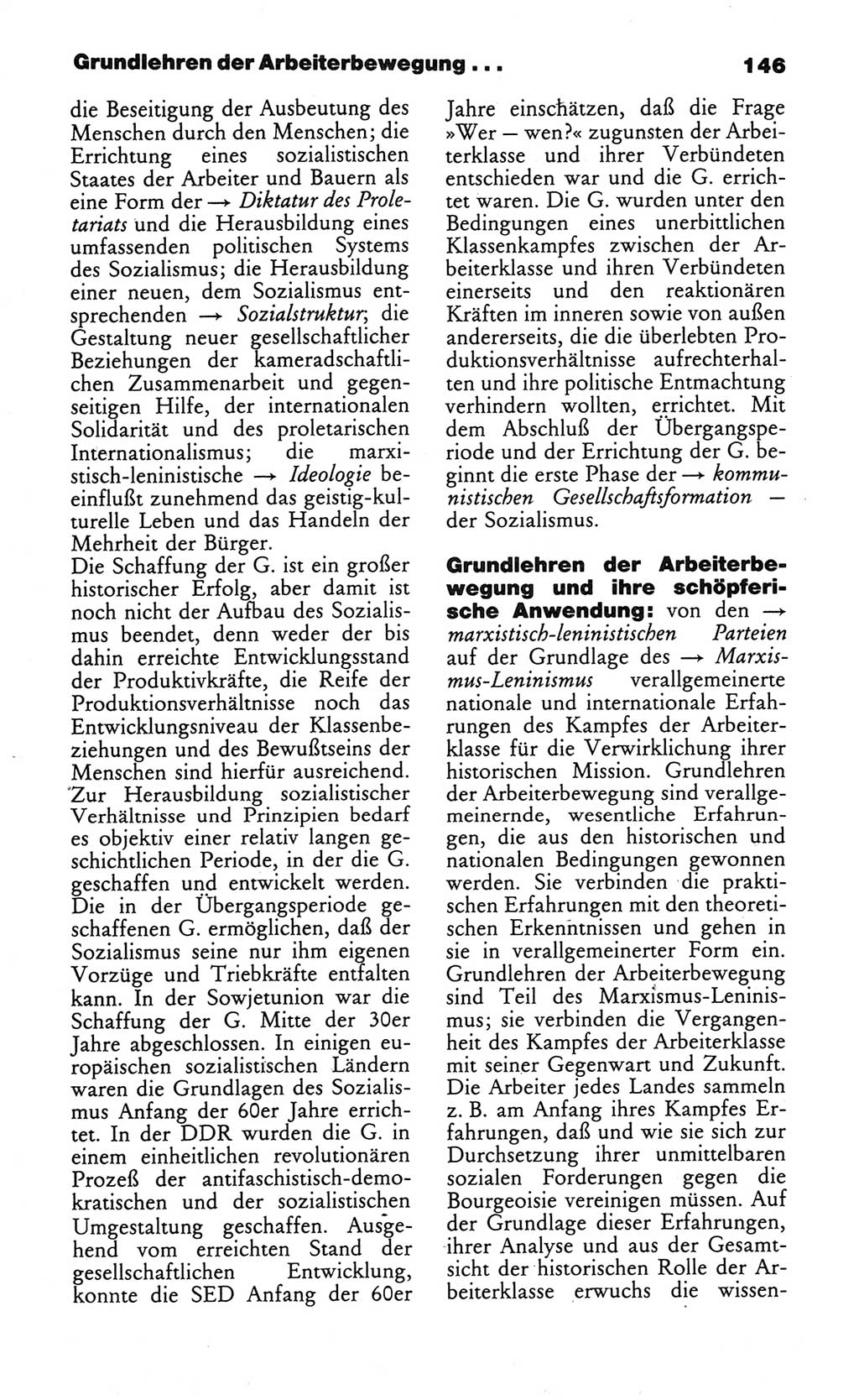 Wörterbuch des wissenschaftlichen Kommunismus [Deutsche Demokratische Republik (DDR)] 1984, Seite 146 (Wb. wiss. Komm. DDR 1984, S. 146)