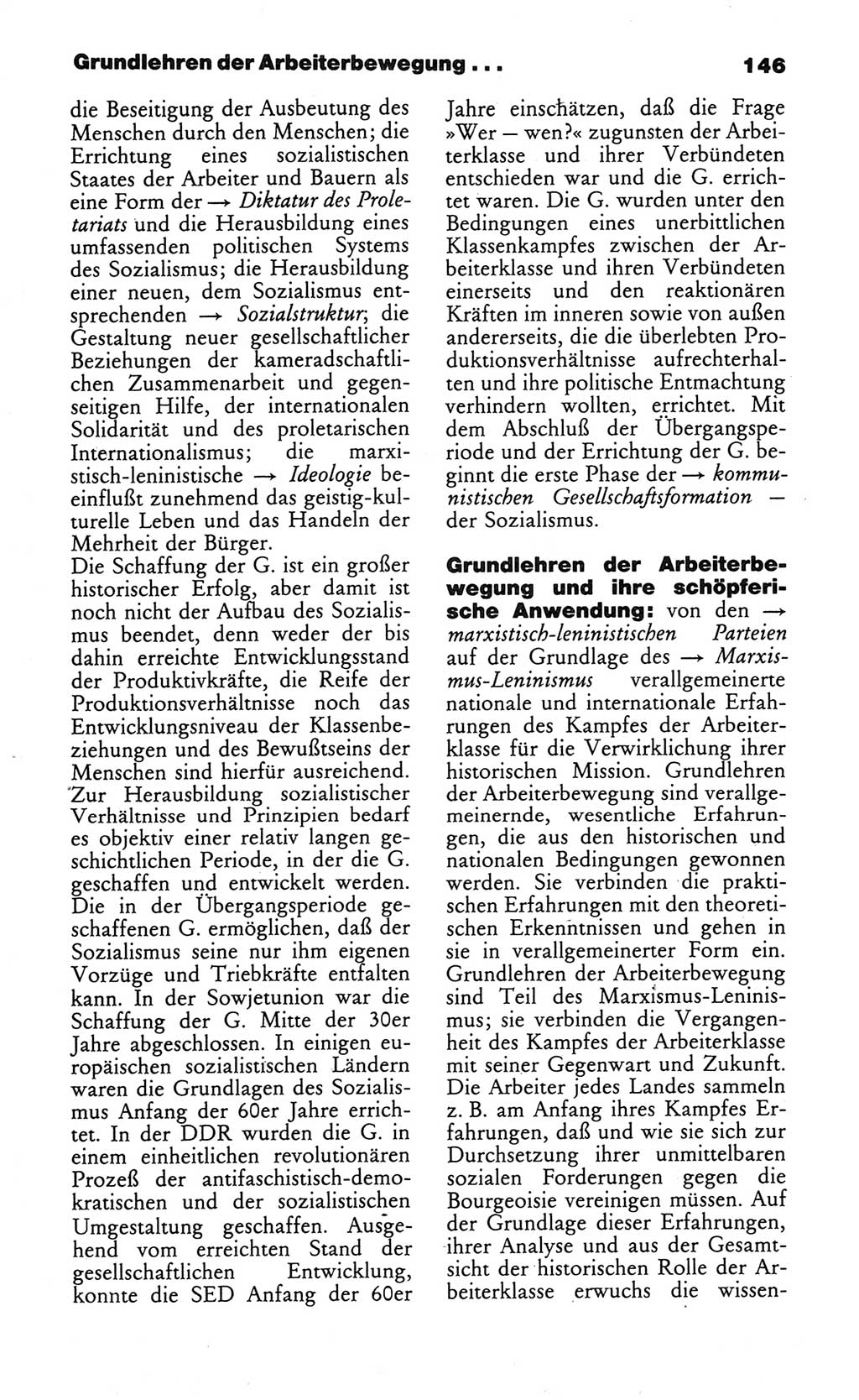 Wörterbuch des wissenschaftlichen Kommunismus [Deutsche Demokratische Republik (DDR)] 1984, Seite 146 (Wb. wiss. Komm. DDR 1984, S. 146)