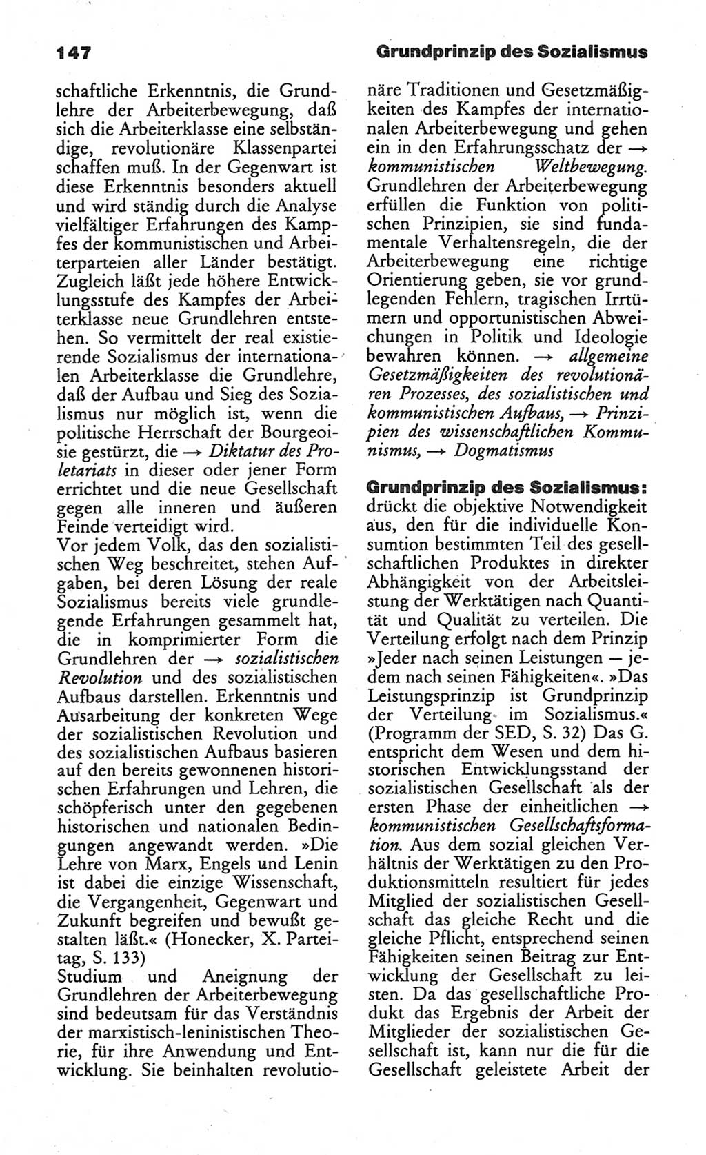Wörterbuch des wissenschaftlichen Kommunismus [Deutsche Demokratische Republik (DDR)] 1984, Seite 147 (Wb. wiss. Komm. DDR 1984, S. 147)
