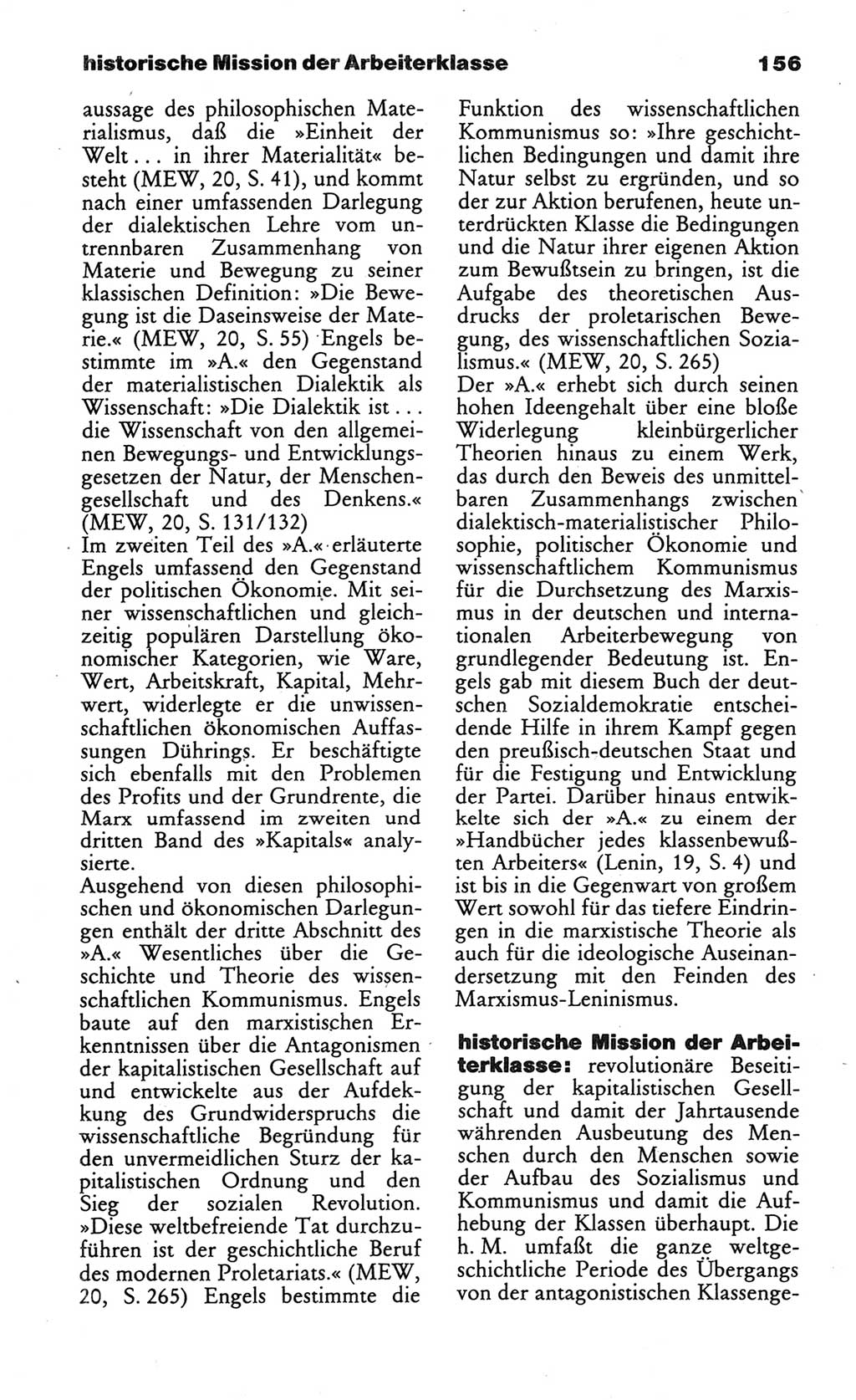 Wörterbuch des wissenschaftlichen Kommunismus [Deutsche Demokratische Republik (DDR)] 1984, Seite 156 (Wb. wiss. Komm. DDR 1984, S. 156)