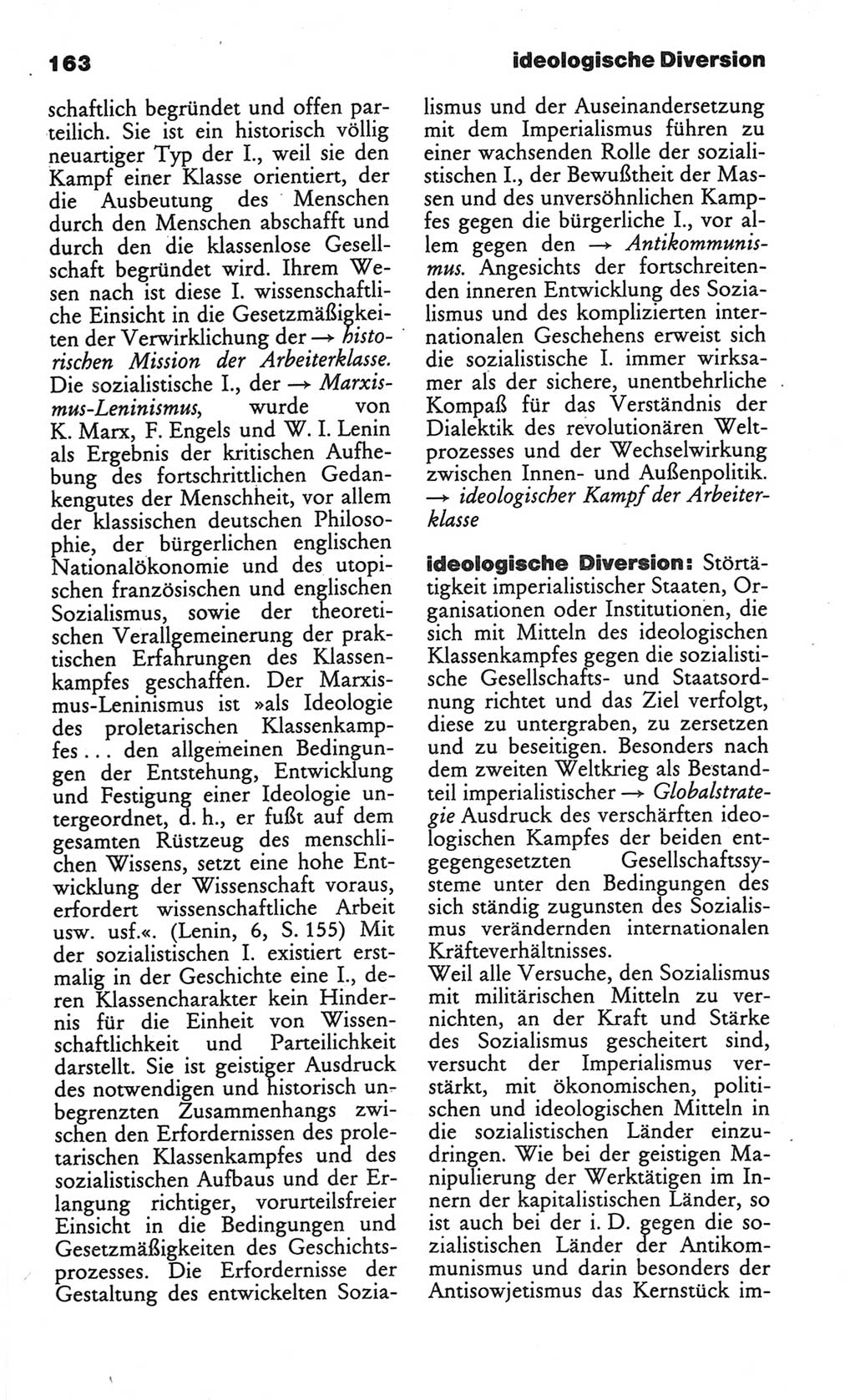 Wörterbuch des wissenschaftlichen Kommunismus [Deutsche Demokratische Republik (DDR)] 1984, Seite 163 (Wb. wiss. Komm. DDR 1984, S. 163)