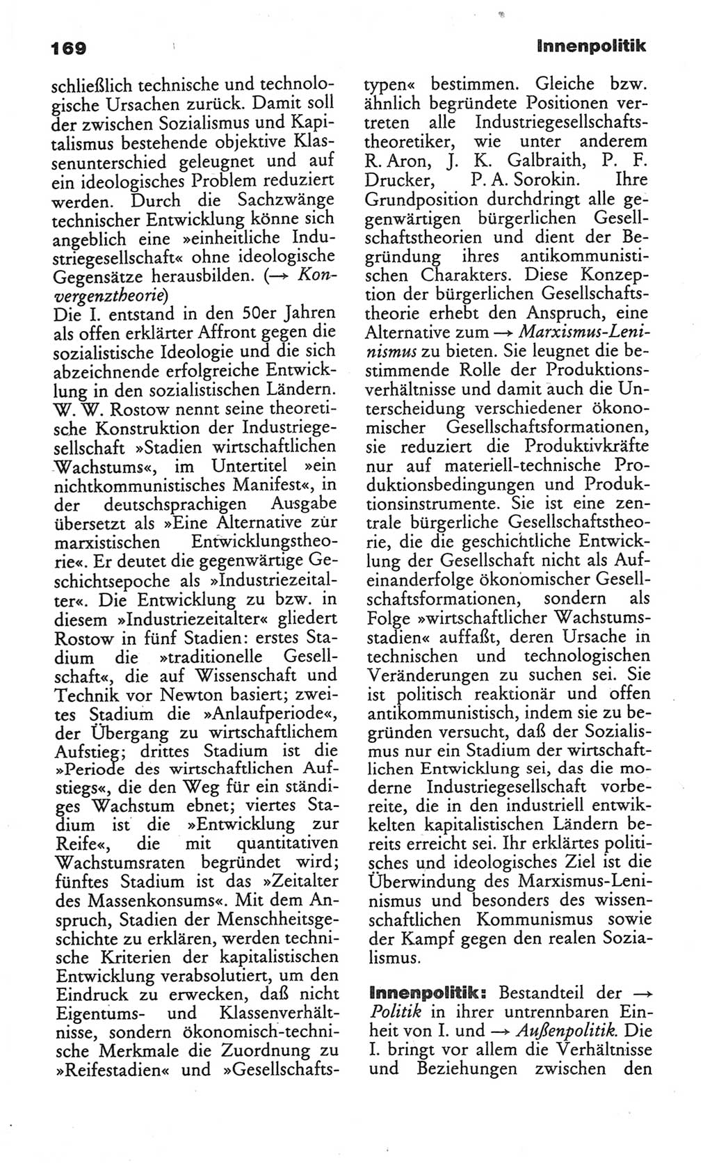 Wörterbuch des wissenschaftlichen Kommunismus [Deutsche Demokratische Republik (DDR)] 1984, Seite 169 (Wb. wiss. Komm. DDR 1984, S. 169)