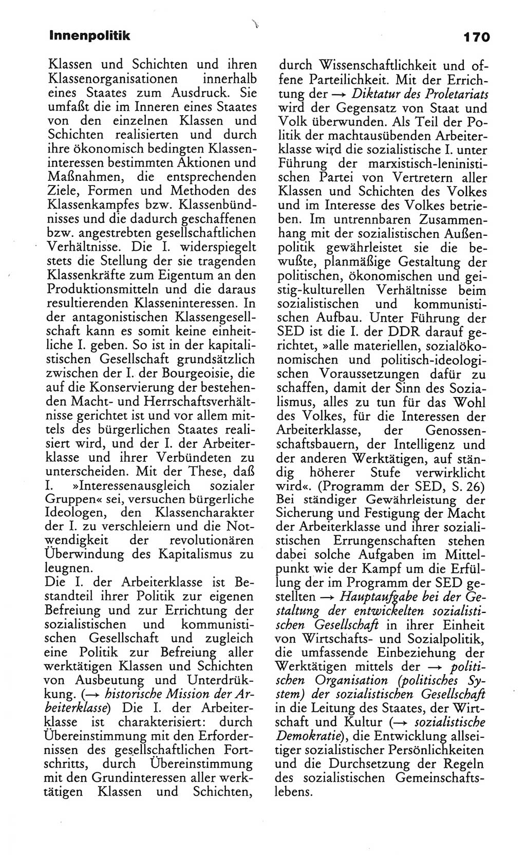 Wörterbuch des wissenschaftlichen Kommunismus [Deutsche Demokratische Republik (DDR)] 1984, Seite 170 (Wb. wiss. Komm. DDR 1984, S. 170)