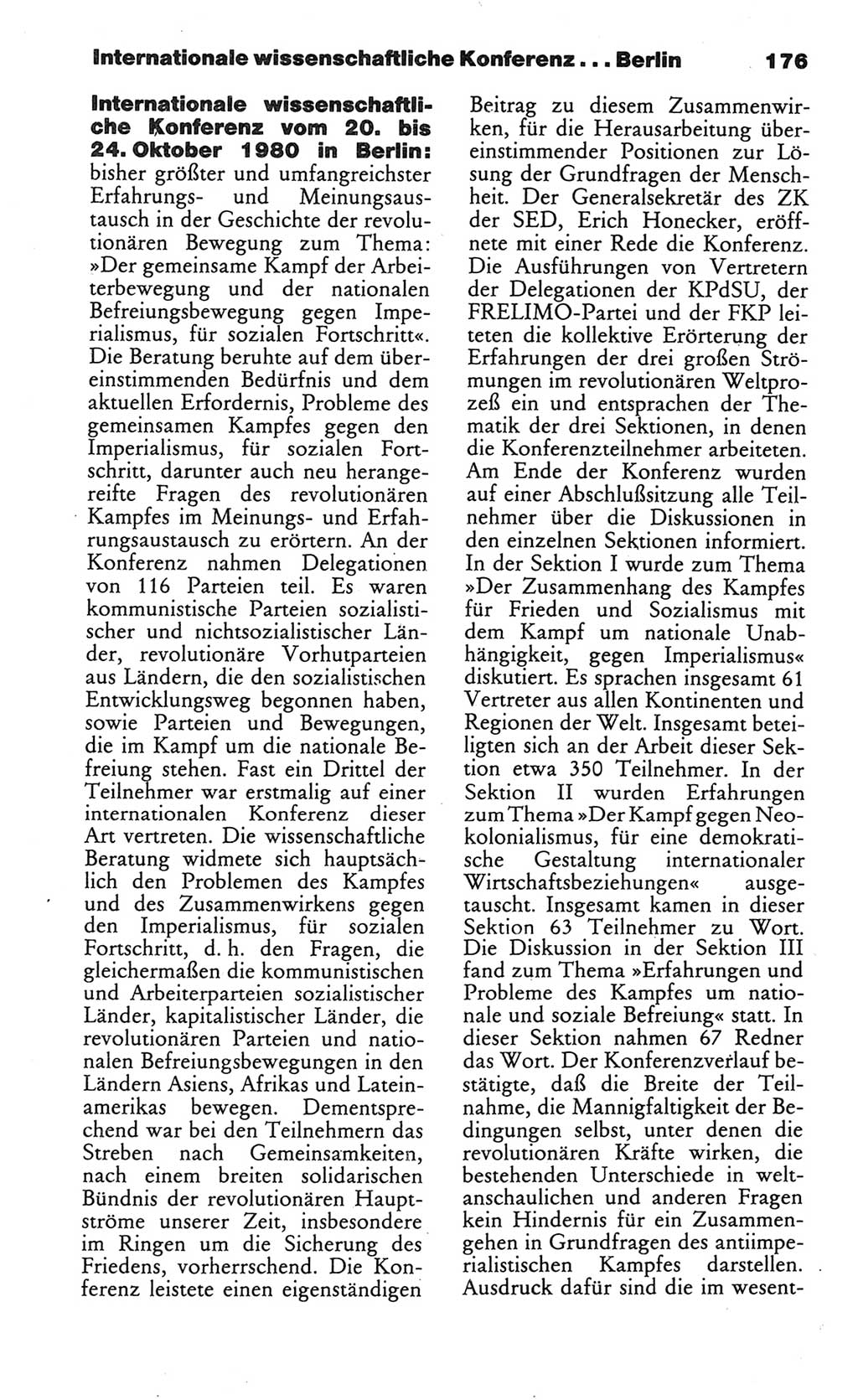 Wörterbuch des wissenschaftlichen Kommunismus [Deutsche Demokratische Republik (DDR)] 1984, Seite 176 (Wb. wiss. Komm. DDR 1984, S. 176)