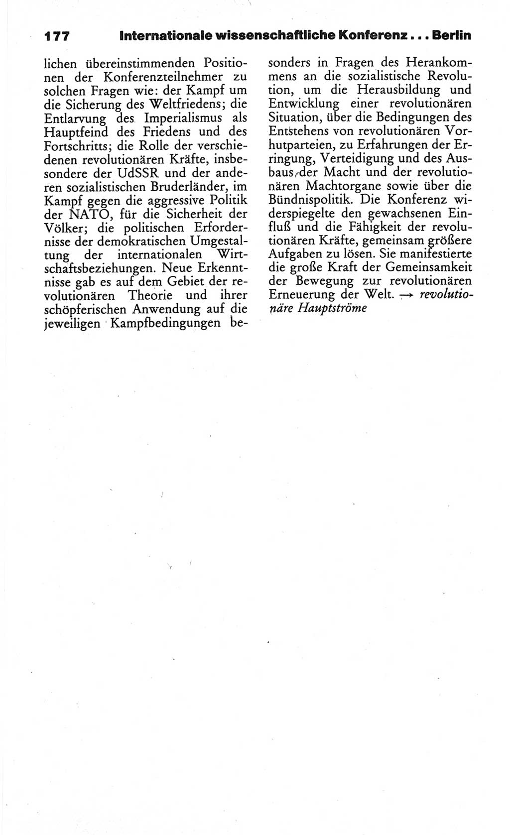 Wörterbuch des wissenschaftlichen Kommunismus [Deutsche Demokratische Republik (DDR)] 1984, Seite 177 (Wb. wiss. Komm. DDR 1984, S. 177)