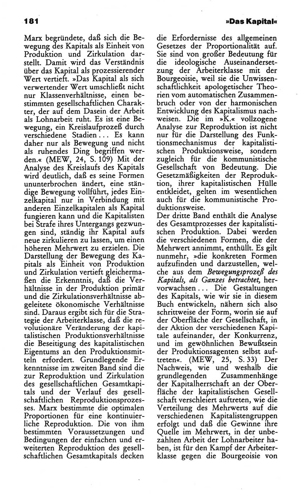 Wörterbuch des wissenschaftlichen Kommunismus [Deutsche Demokratische Republik (DDR)] 1984, Seite 181 (Wb. wiss. Komm. DDR 1984, S. 181)