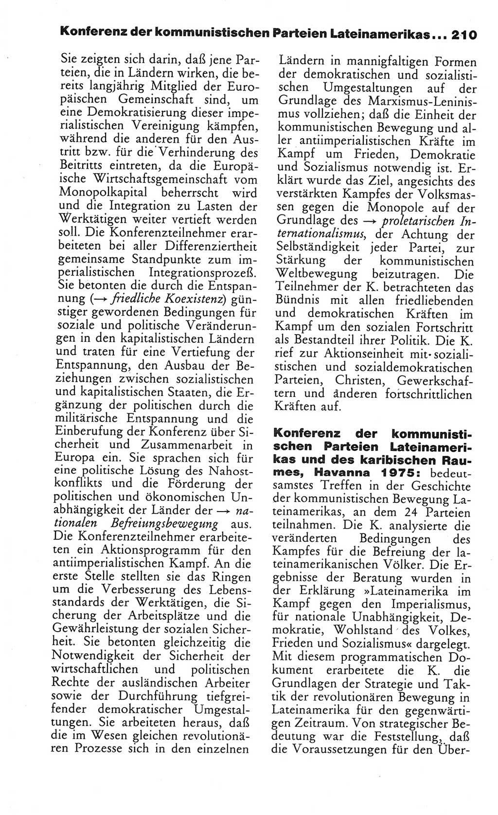 Wörterbuch des wissenschaftlichen Kommunismus [Deutsche Demokratische Republik (DDR)] 1984, Seite 210 (Wb. wiss. Komm. DDR 1984, S. 210)