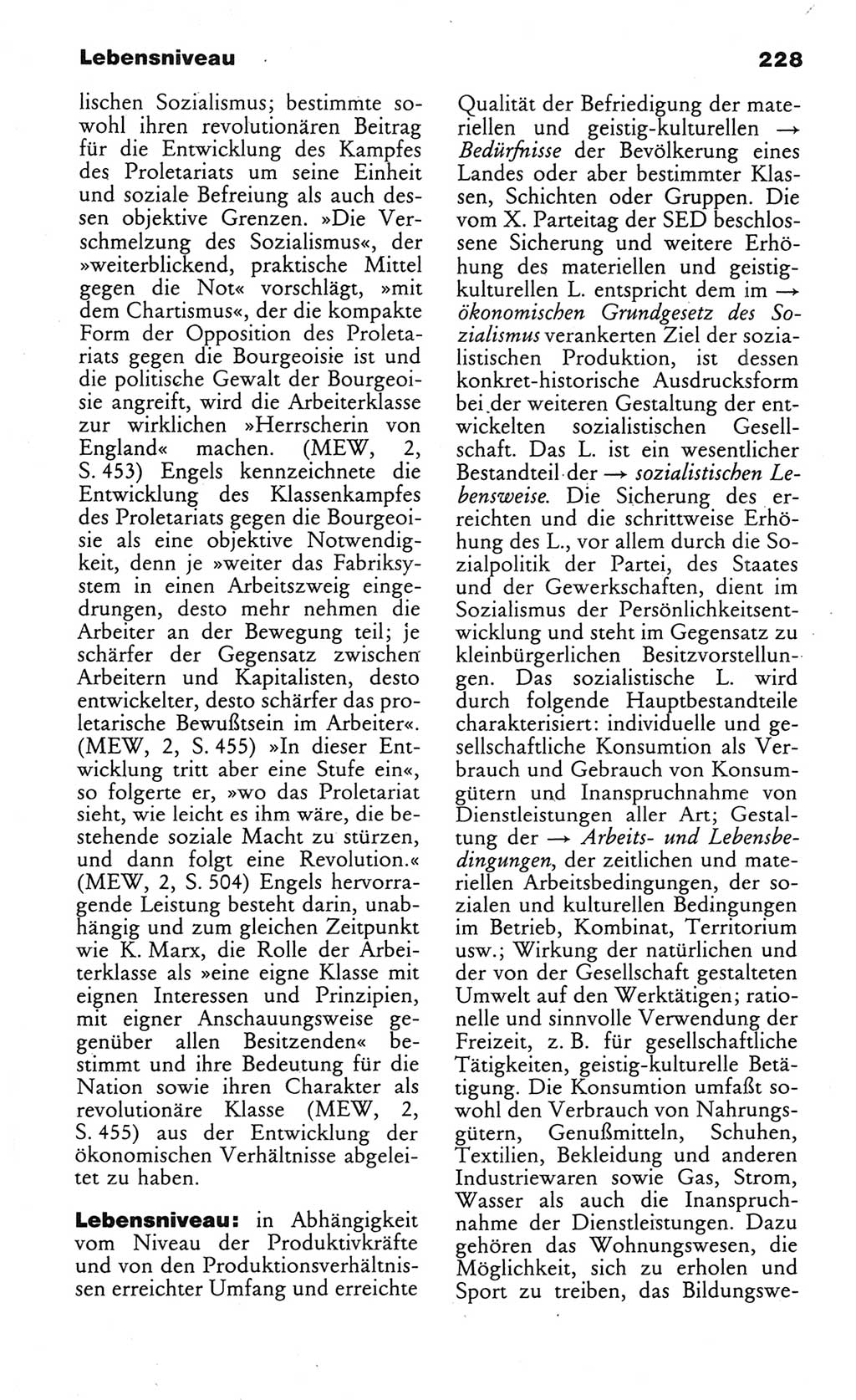 Wörterbuch des wissenschaftlichen Kommunismus [Deutsche Demokratische Republik (DDR)] 1984, Seite 228 (Wb. wiss. Komm. DDR 1984, S. 228)