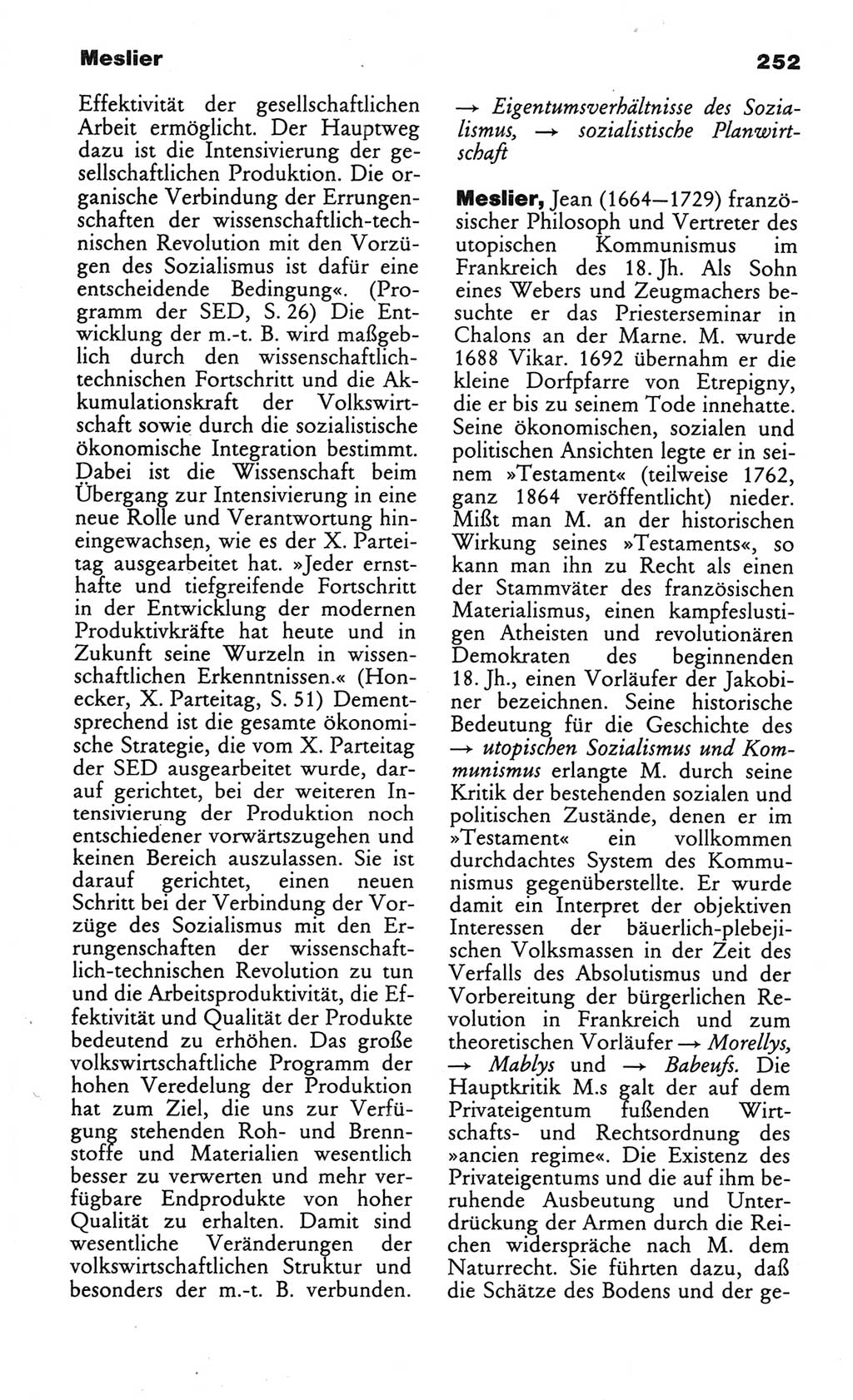 Wörterbuch des wissenschaftlichen Kommunismus [Deutsche Demokratische Republik (DDR)] 1984, Seite 252 (Wb. wiss. Komm. DDR 1984, S. 252)