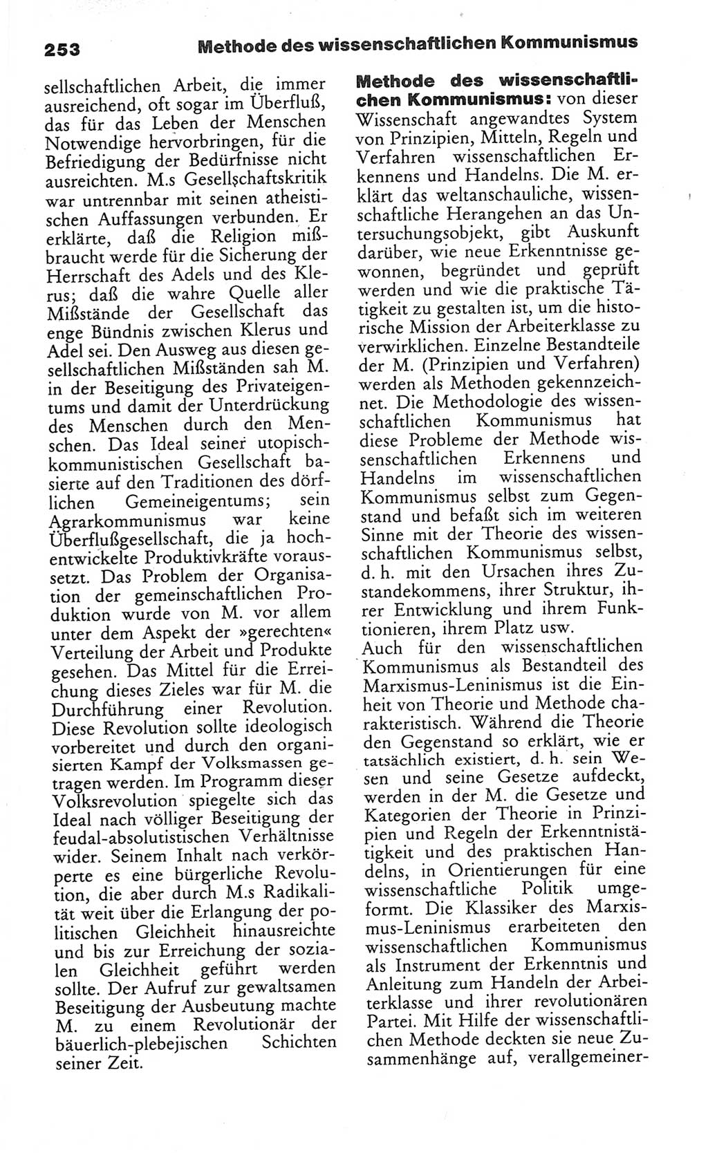 Wörterbuch des wissenschaftlichen Kommunismus [Deutsche Demokratische Republik (DDR)] 1984, Seite 253 (Wb. wiss. Komm. DDR 1984, S. 253)