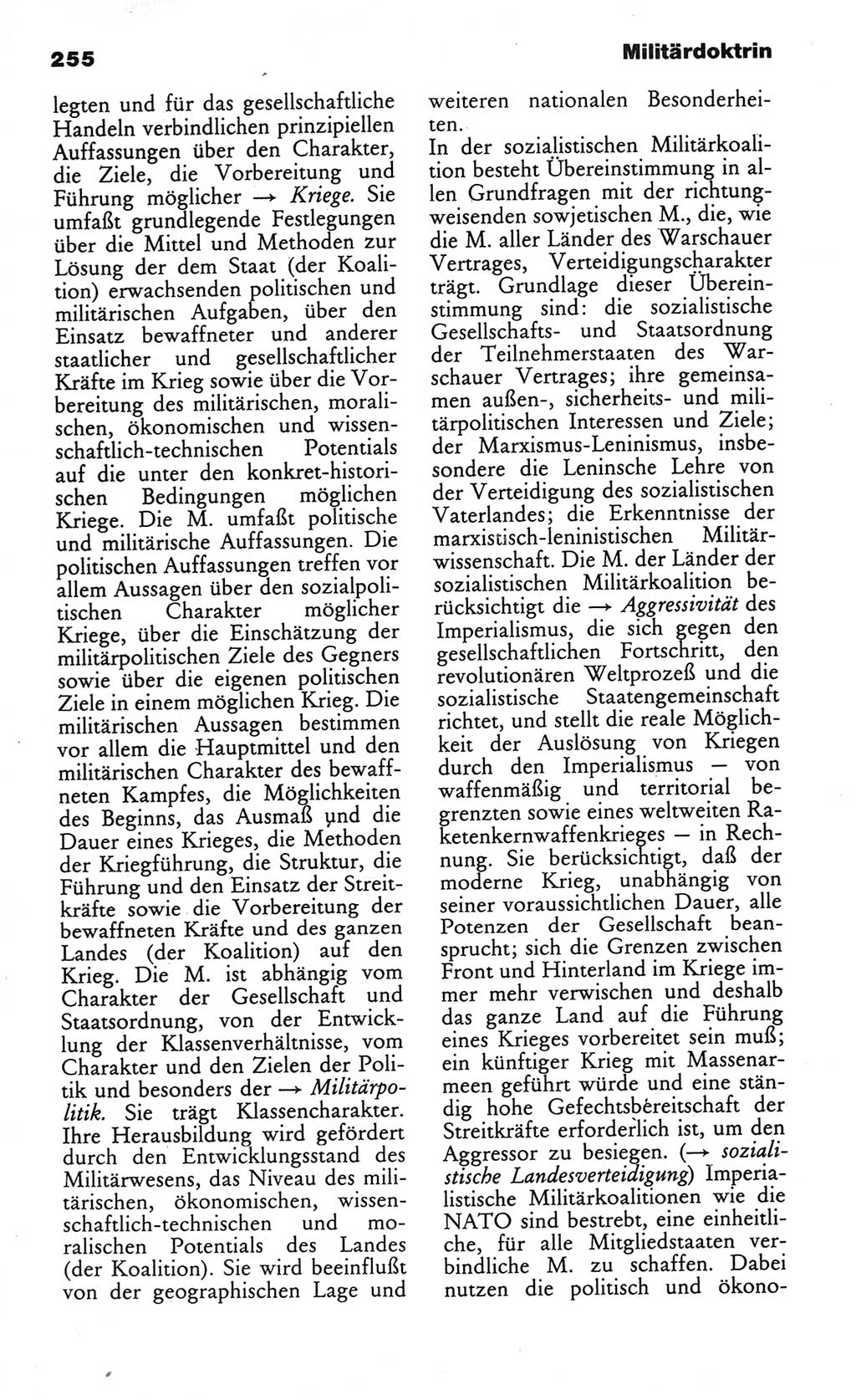 Wörterbuch des wissenschaftlichen Kommunismus [Deutsche Demokratische Republik (DDR)] 1984, Seite 255 (Wb. wiss. Komm. DDR 1984, S. 255)