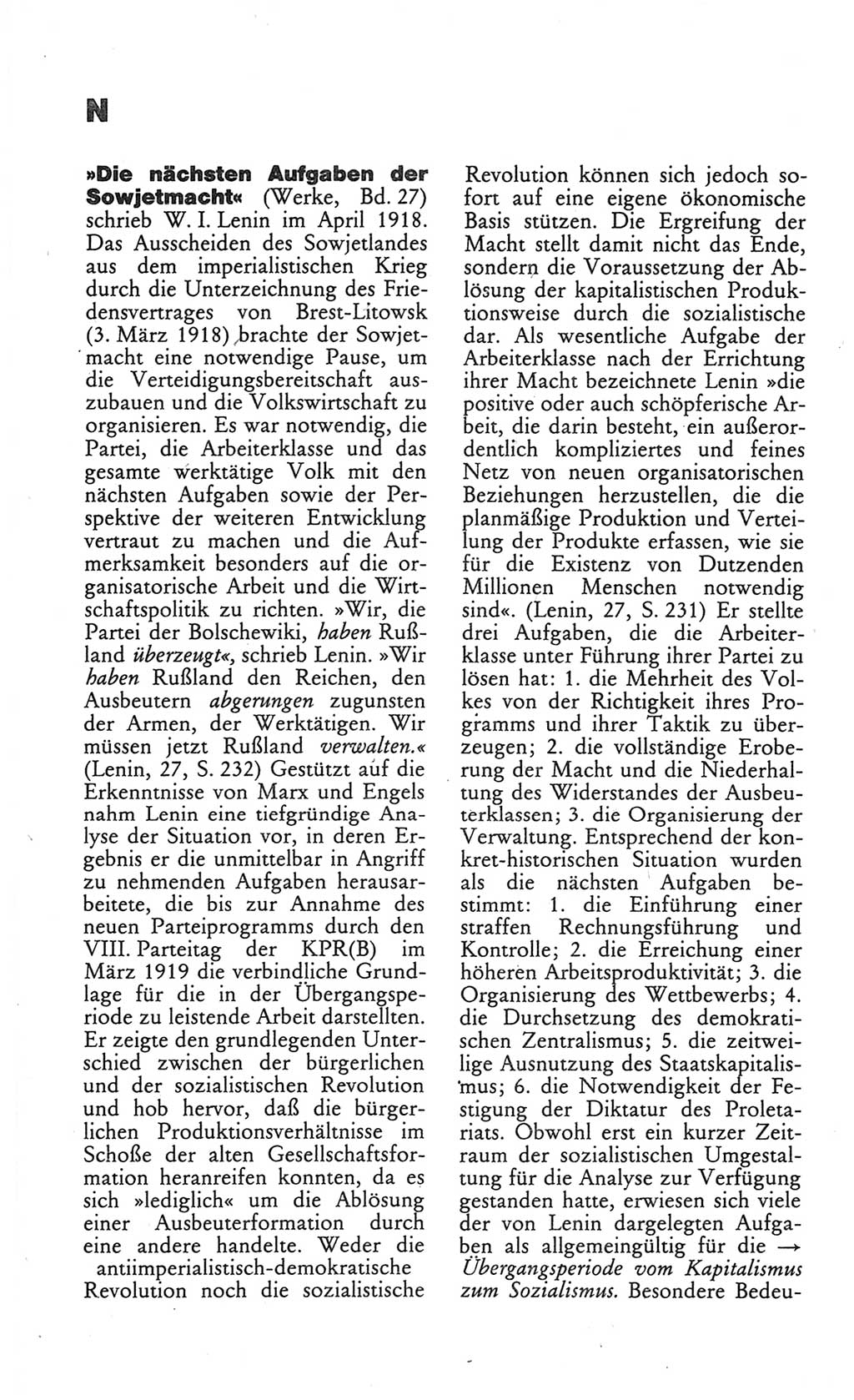 Wörterbuch des wissenschaftlichen Kommunismus [Deutsche Demokratische Republik (DDR)] 1984, Seite 262 (Wb. wiss. Komm. DDR 1984, S. 262)