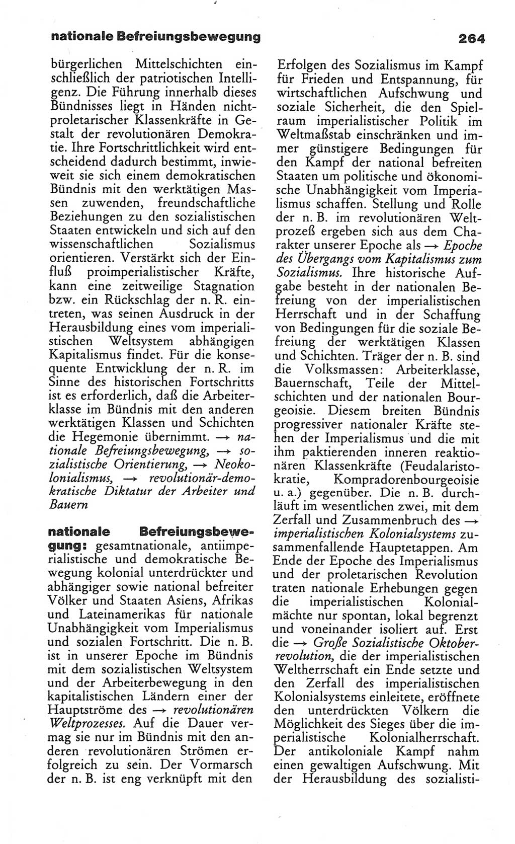 Wörterbuch des wissenschaftlichen Kommunismus [Deutsche Demokratische Republik (DDR)] 1984, Seite 264 (Wb. wiss. Komm. DDR 1984, S. 264)