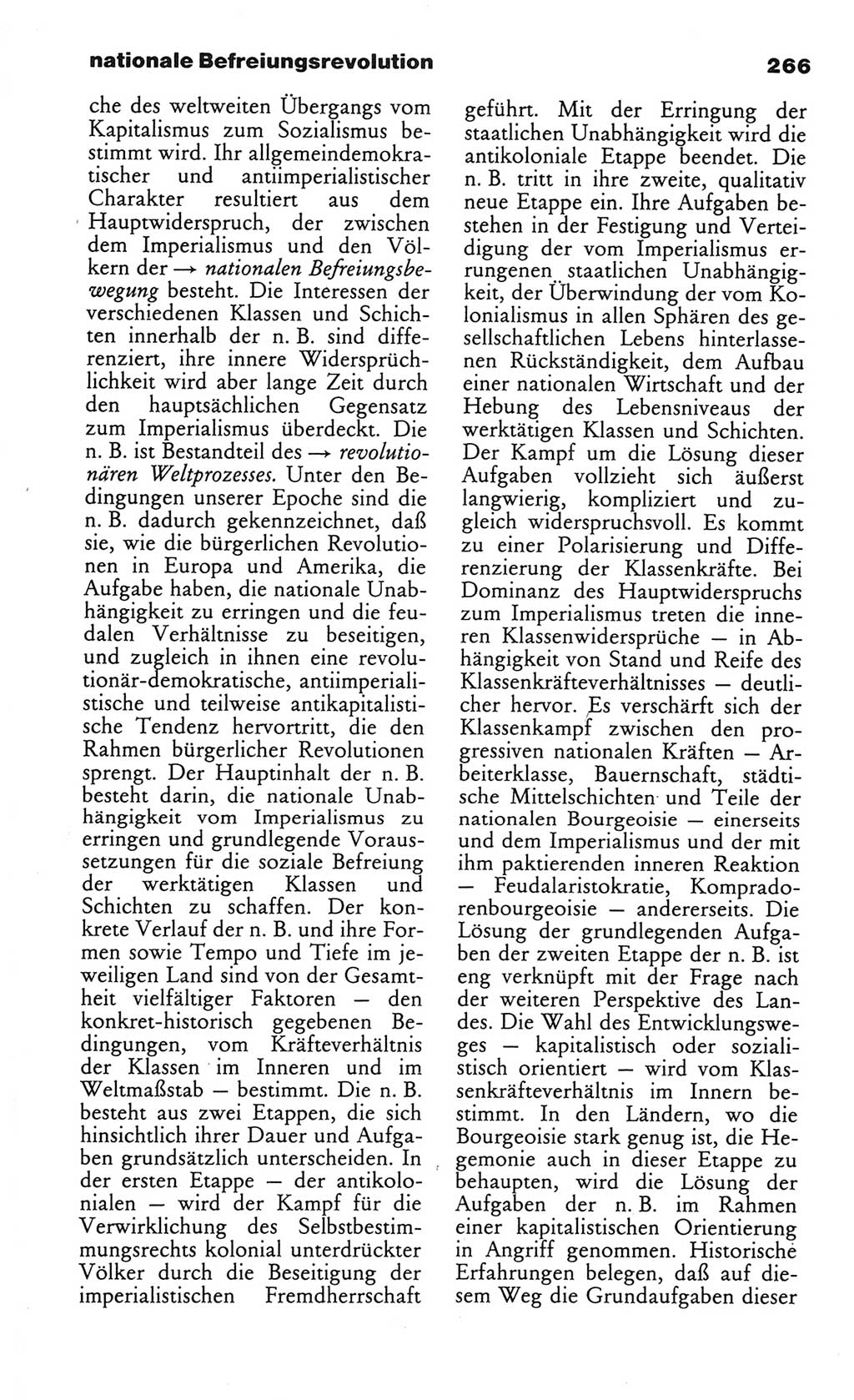 Wörterbuch des wissenschaftlichen Kommunismus [Deutsche Demokratische Republik (DDR)] 1984, Seite 266 (Wb. wiss. Komm. DDR 1984, S. 266)