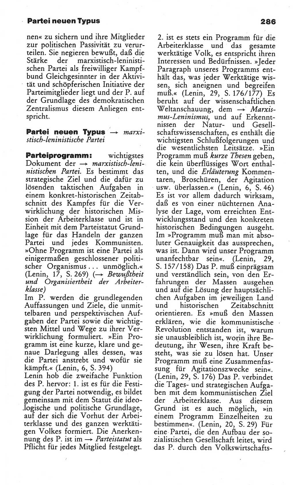 Wörterbuch des wissenschaftlichen Kommunismus [Deutsche Demokratische Republik (DDR)] 1984, Seite 286 (Wb. wiss. Komm. DDR 1984, S. 286)