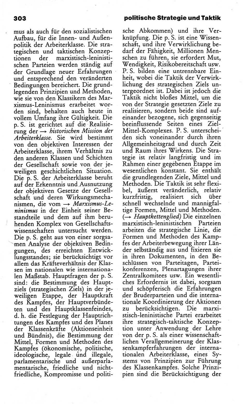 Wörterbuch des wissenschaftlichen Kommunismus [Deutsche Demokratische Republik (DDR)] 1984, Seite 303 (Wb. wiss. Komm. DDR 1984, S. 303)