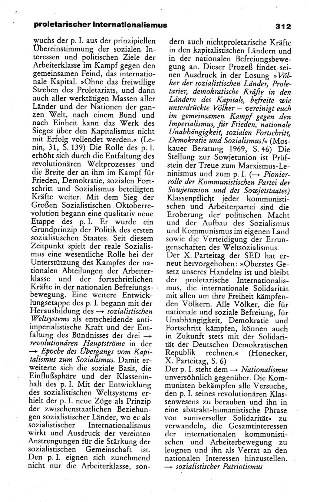 Wörterbuch des wissenschaftlichen Kommunismus [Deutsche Demokratische Republik (DDR)] 1984, Seite 312 (Wb. wiss. Komm. DDR 1984, S. 312)