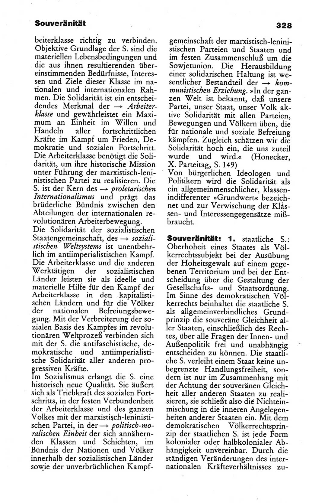 Wörterbuch des wissenschaftlichen Kommunismus [Deutsche Demokratische Republik (DDR)] 1984, Seite 328 (Wb. wiss. Komm. DDR 1984, S. 328)