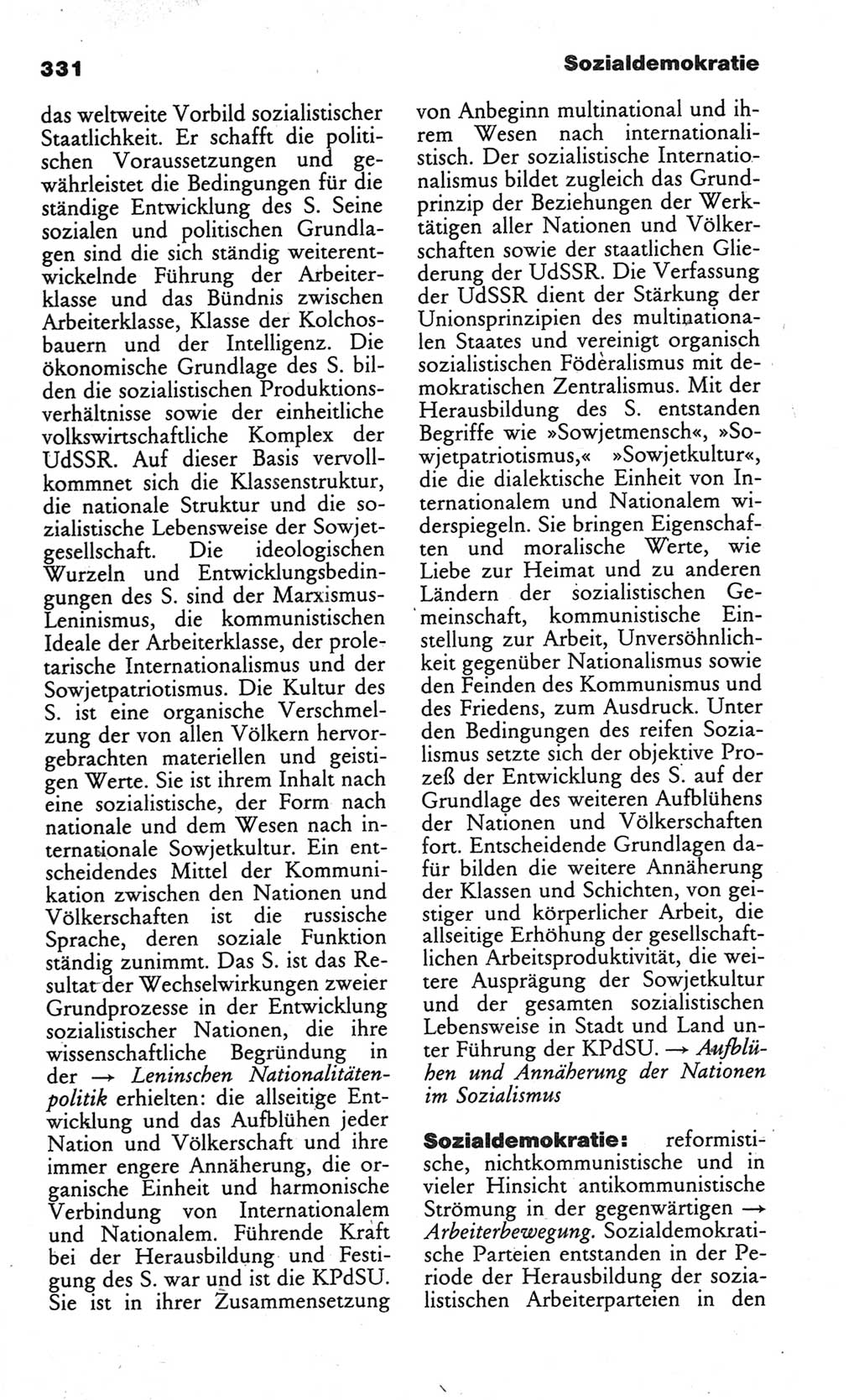 Wörterbuch des wissenschaftlichen Kommunismus [Deutsche Demokratische Republik (DDR)] 1984, Seite 331 (Wb. wiss. Komm. DDR 1984, S. 331)
