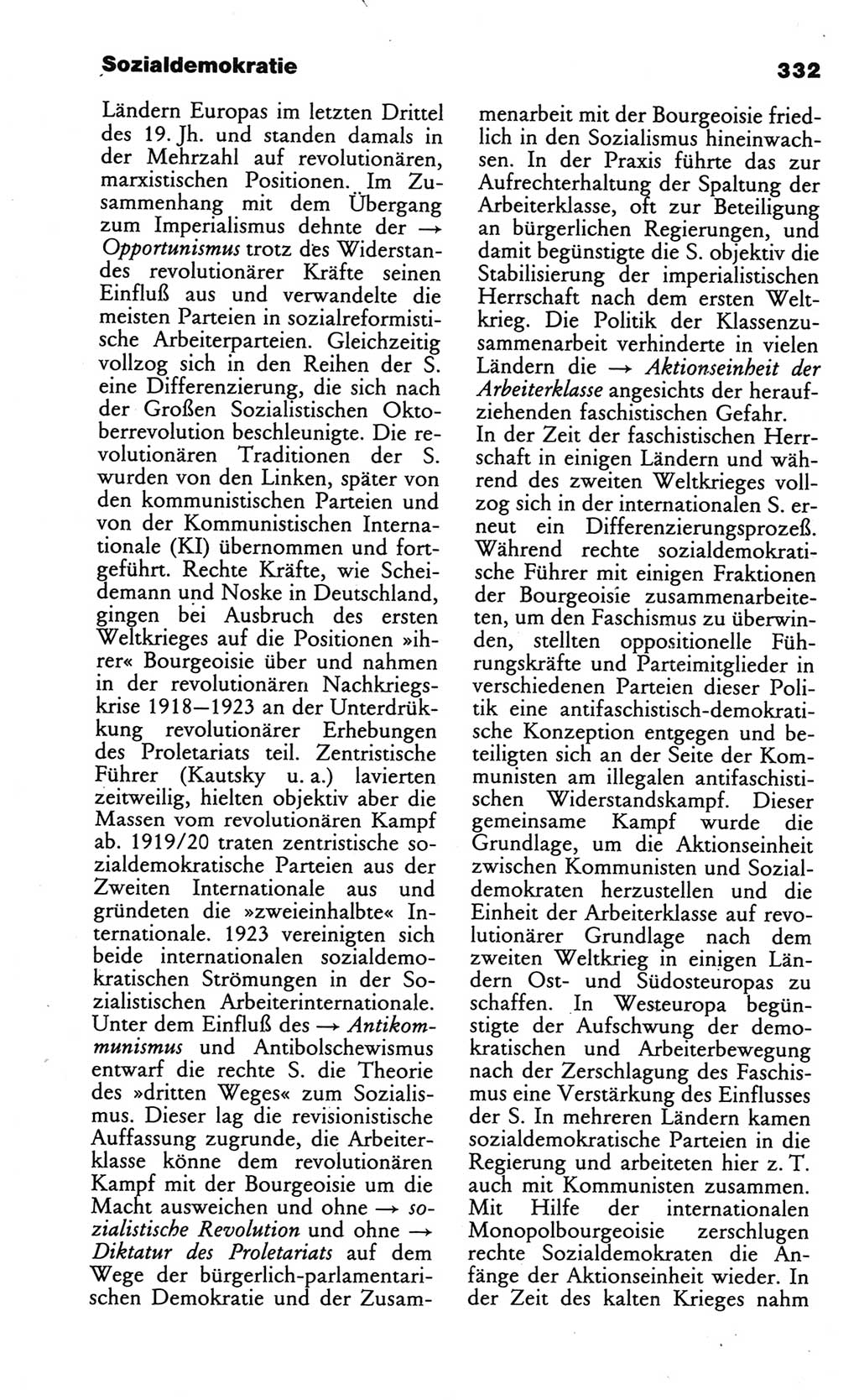 Wörterbuch des wissenschaftlichen Kommunismus [Deutsche Demokratische Republik (DDR)] 1984, Seite 332 (Wb. wiss. Komm. DDR 1984, S. 332)