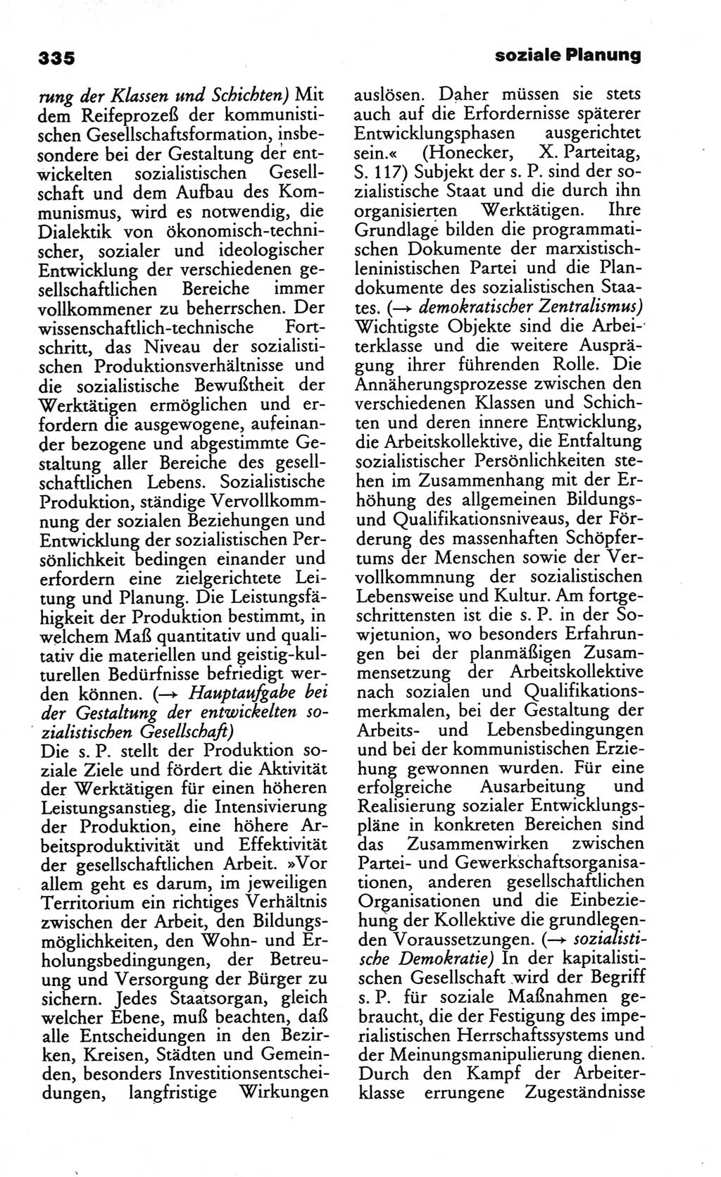 Wörterbuch des wissenschaftlichen Kommunismus [Deutsche Demokratische Republik (DDR)] 1984, Seite 335 (Wb. wiss. Komm. DDR 1984, S. 335)