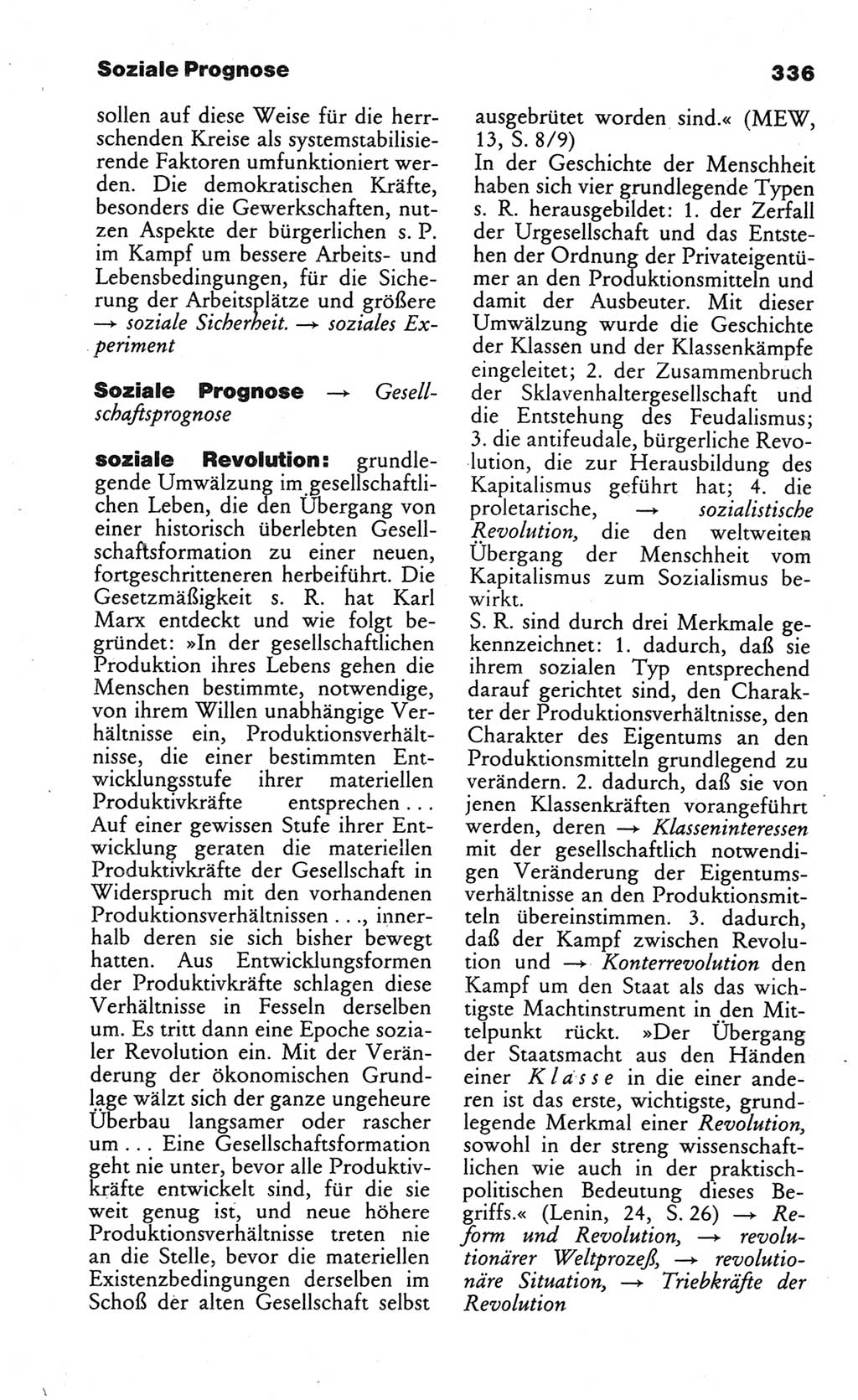 Wörterbuch des wissenschaftlichen Kommunismus [Deutsche Demokratische Republik (DDR)] 1984, Seite 336 (Wb. wiss. Komm. DDR 1984, S. 336)