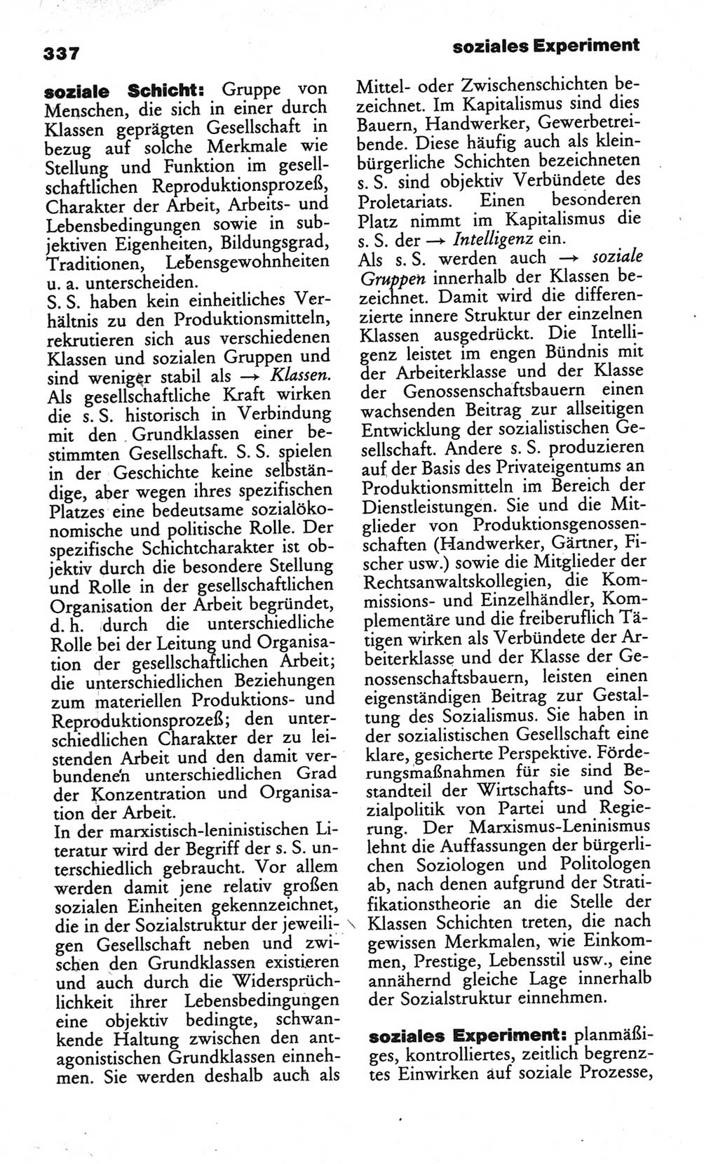 Wörterbuch des wissenschaftlichen Kommunismus [Deutsche Demokratische Republik (DDR)] 1984, Seite 337 (Wb. wiss. Komm. DDR 1984, S. 337)