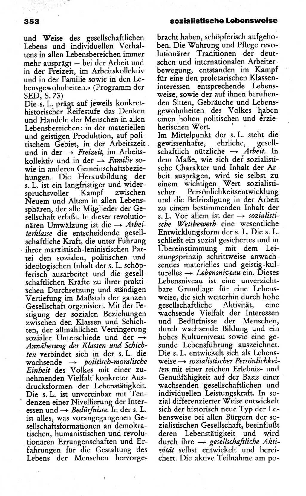 Wörterbuch des wissenschaftlichen Kommunismus [Deutsche Demokratische Republik (DDR)] 1984, Seite 353 (Wb. wiss. Komm. DDR 1984, S. 353)