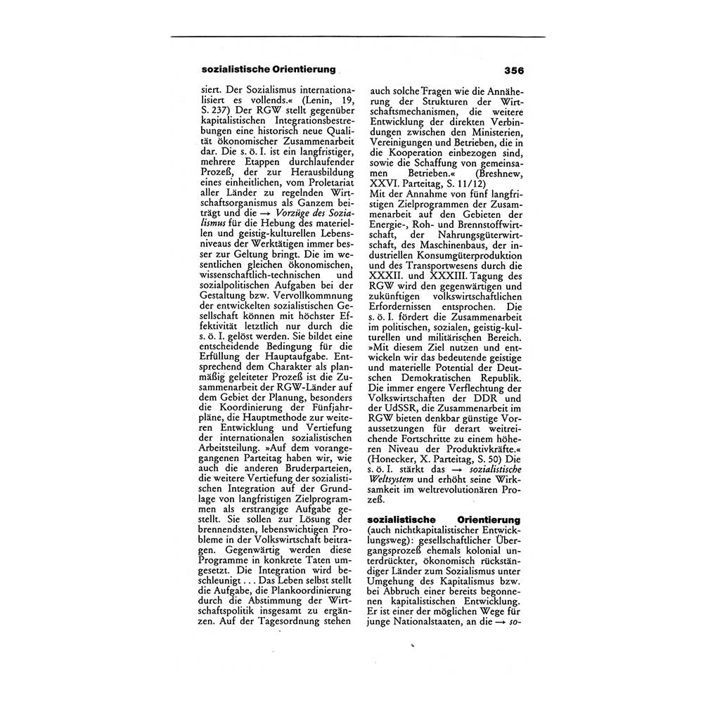 Wörterbuch des wissenschaftlichen Kommunismus [Deutsche Demokratische Republik (DDR)] 1984, Seite 356 (Wb. wiss. Komm. DDR 1984, S. 356)