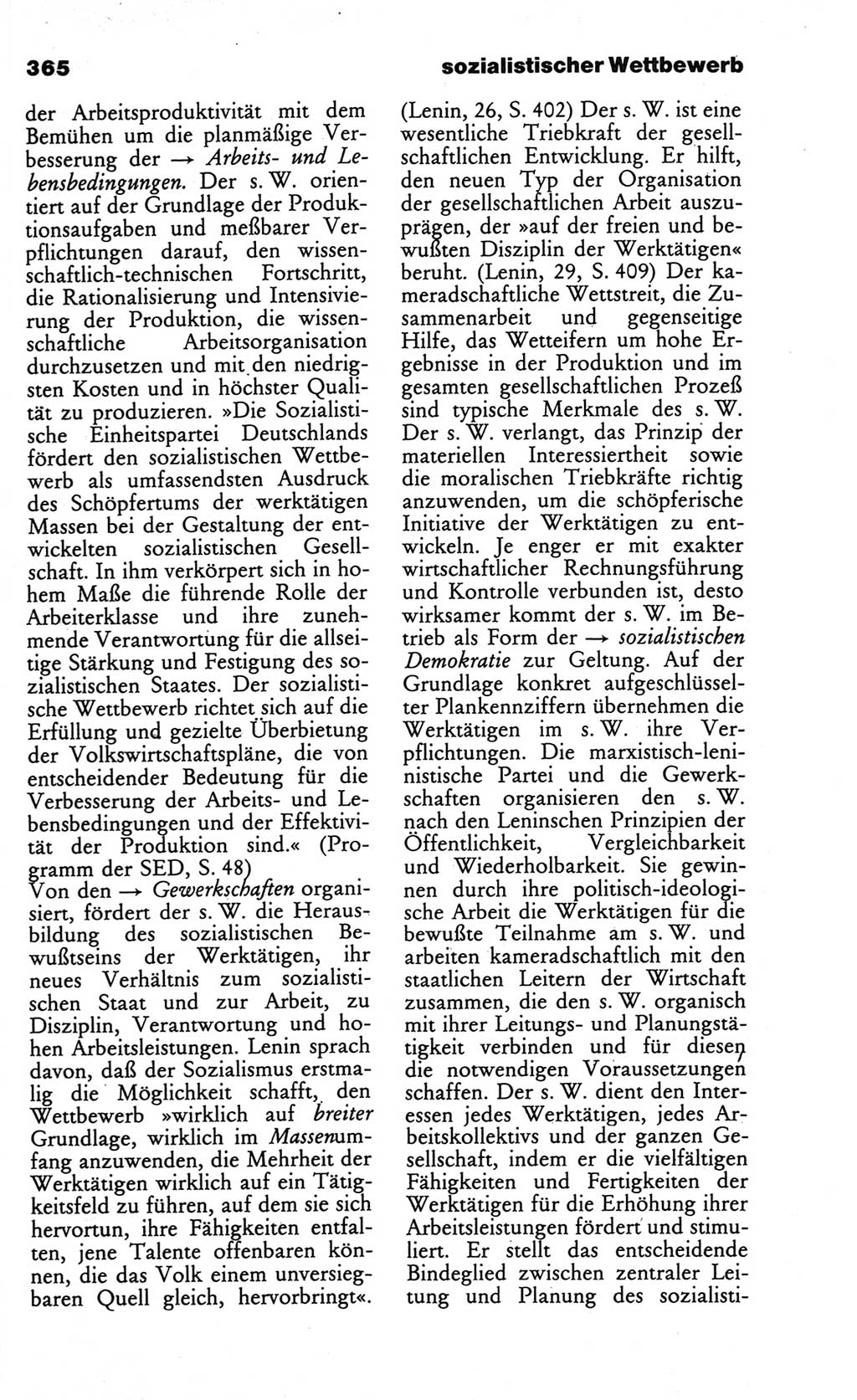 Wörterbuch des wissenschaftlichen Kommunismus [Deutsche Demokratische Republik (DDR)] 1984, Seite 365 (Wb. wiss. Komm. DDR 1984, S. 365)