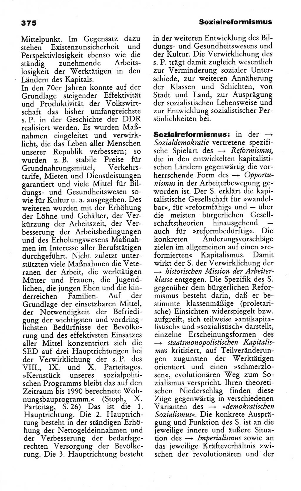 Wörterbuch des wissenschaftlichen Kommunismus [Deutsche Demokratische Republik (DDR)] 1984, Seite 375 (Wb. wiss. Komm. DDR 1984, S. 375)