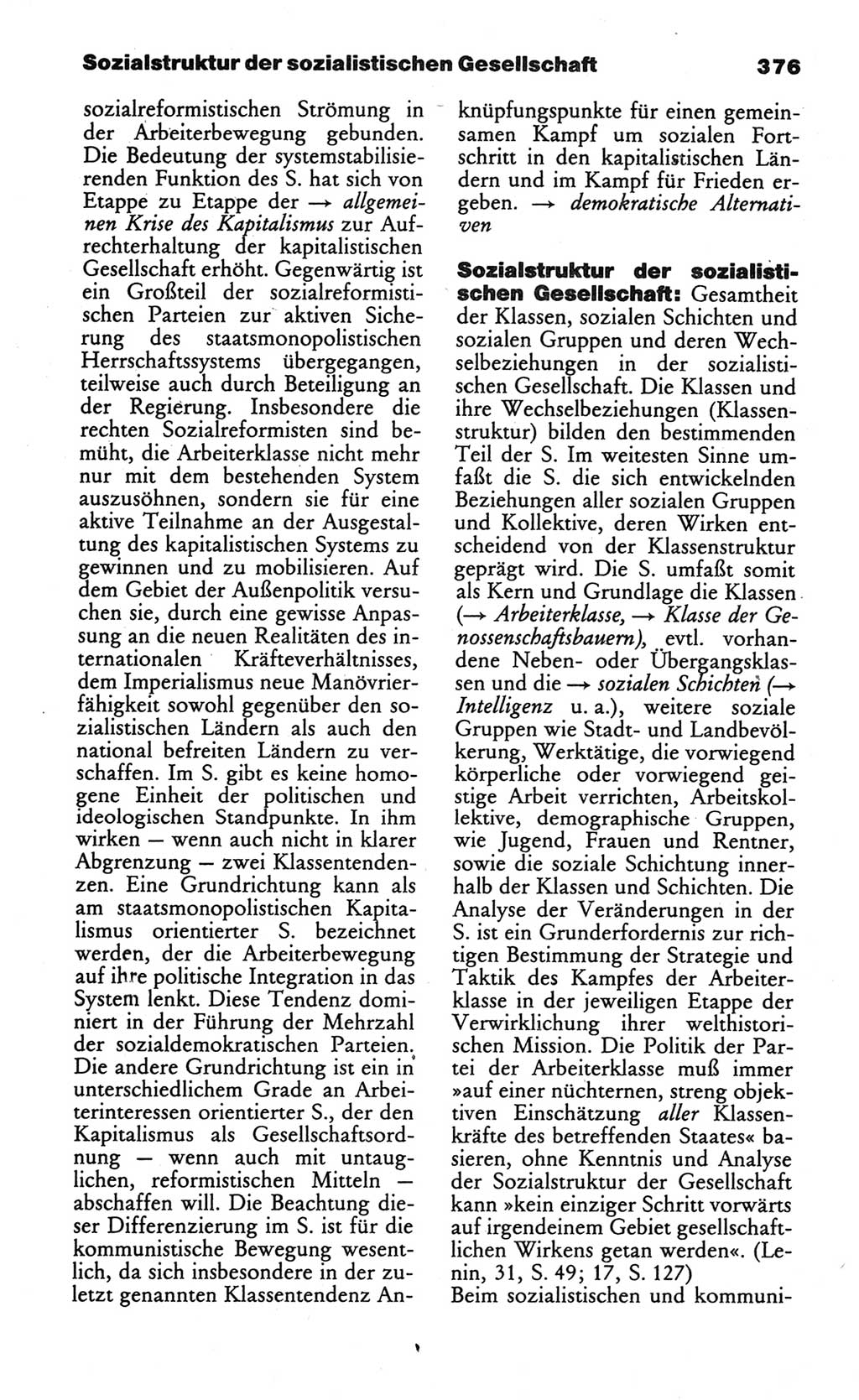 Wörterbuch des wissenschaftlichen Kommunismus [Deutsche Demokratische Republik (DDR)] 1984, Seite 376 (Wb. wiss. Komm. DDR 1984, S. 376)