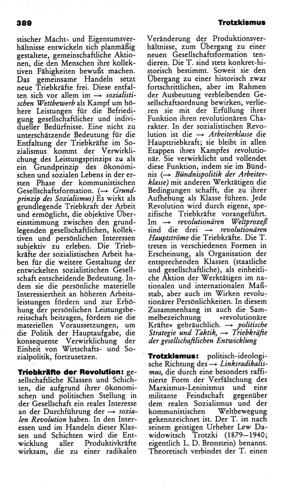 Wörterbuch des wissenschaftlichen Kommunismus [Deutsche Demokratische Republik (DDR)] 1984, Seite 389 (Wb. wiss. Komm. DDR 1984, S. 389)