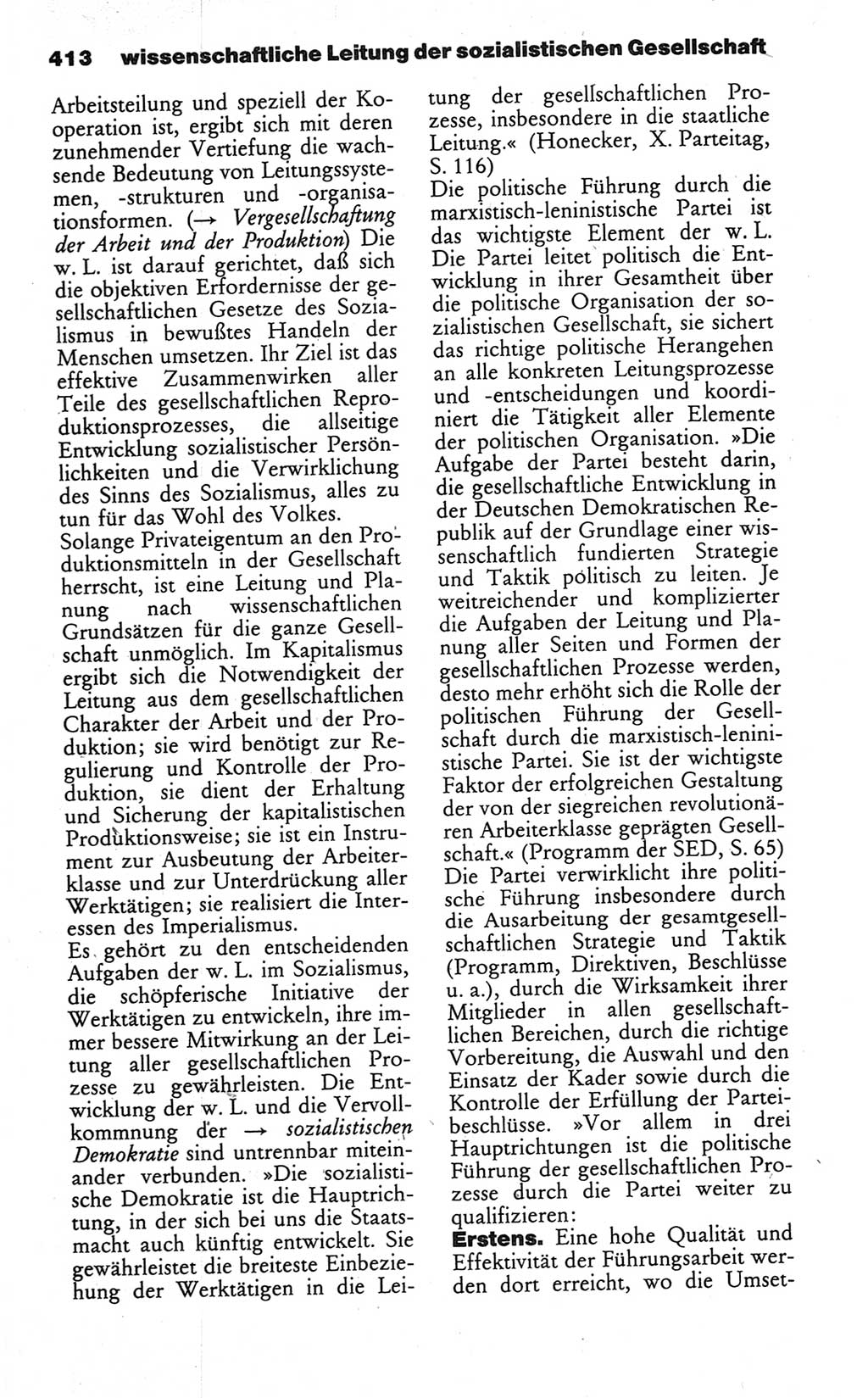 Wörterbuch des wissenschaftlichen Kommunismus [Deutsche Demokratische Republik (DDR)] 1984, Seite 413 (Wb. wiss. Komm. DDR 1984, S. 413)