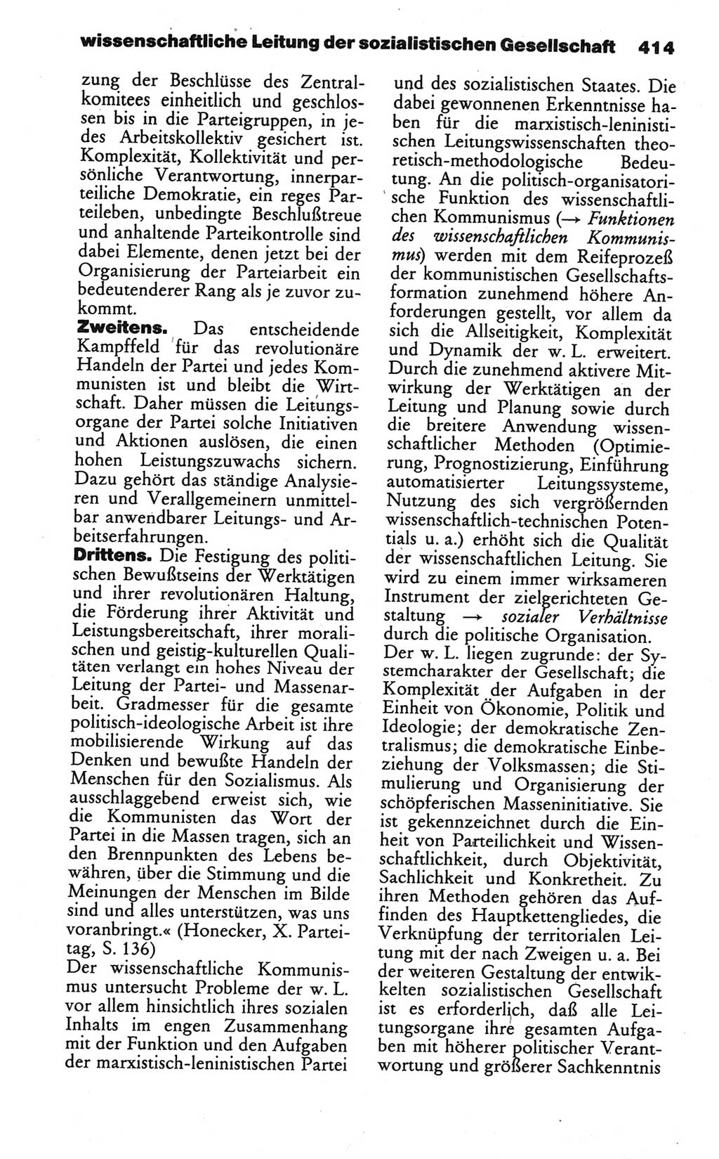 Wörterbuch des wissenschaftlichen Kommunismus [Deutsche Demokratische Republik (DDR)] 1984, Seite 414 (Wb. wiss. Komm. DDR 1984, S. 414)