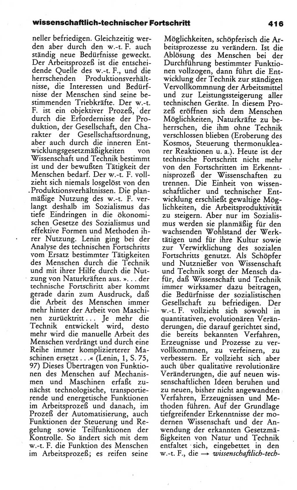 Wörterbuch des wissenschaftlichen Kommunismus [Deutsche Demokratische Republik (DDR)] 1984, Seite 416 (Wb. wiss. Komm. DDR 1984, S. 416)