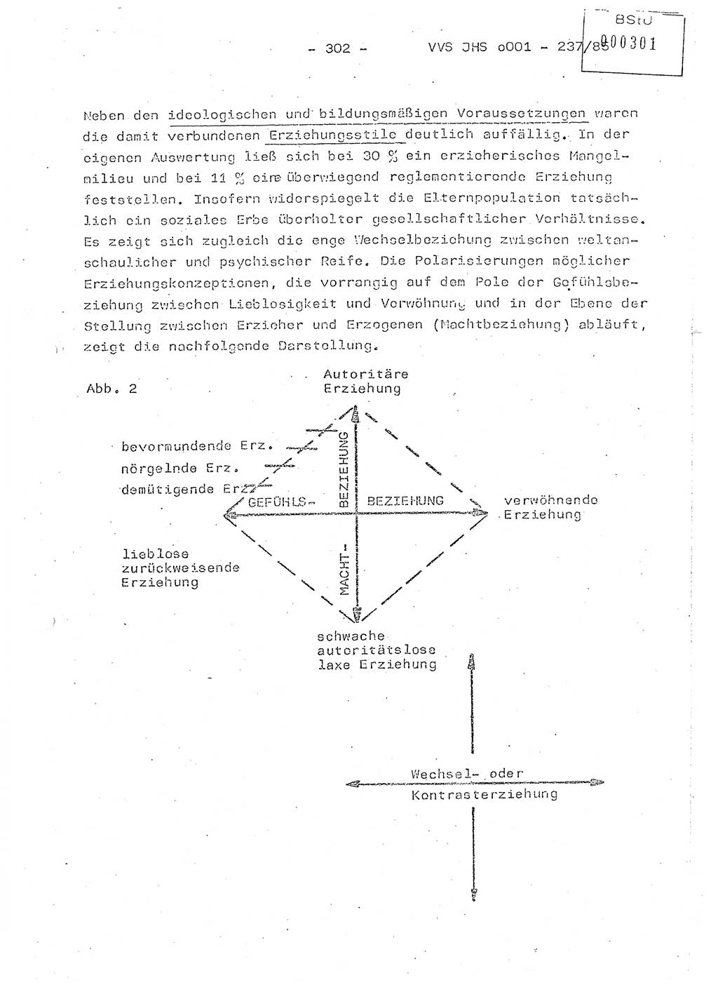 Dissertation Oberstleutnant Peter Jakulski (JHS), Oberstleutnat Christian Rudolph (HA Ⅸ), Major Horst Böttger (ZMD), Major Wolfgang Grüneberg (JHS), Major Albert Meutsch (JHS), Ministerium für Staatssicherheit (MfS) [Deutsche Demokratische Republik (DDR)], Juristische Hochschule (JHS), Vertrauliche Verschlußsache (VVS) o001-237/85, Potsdam 1985, Seite 302 (Diss. MfS DDR JHS VVS o001-237/85 1985, S. 302)