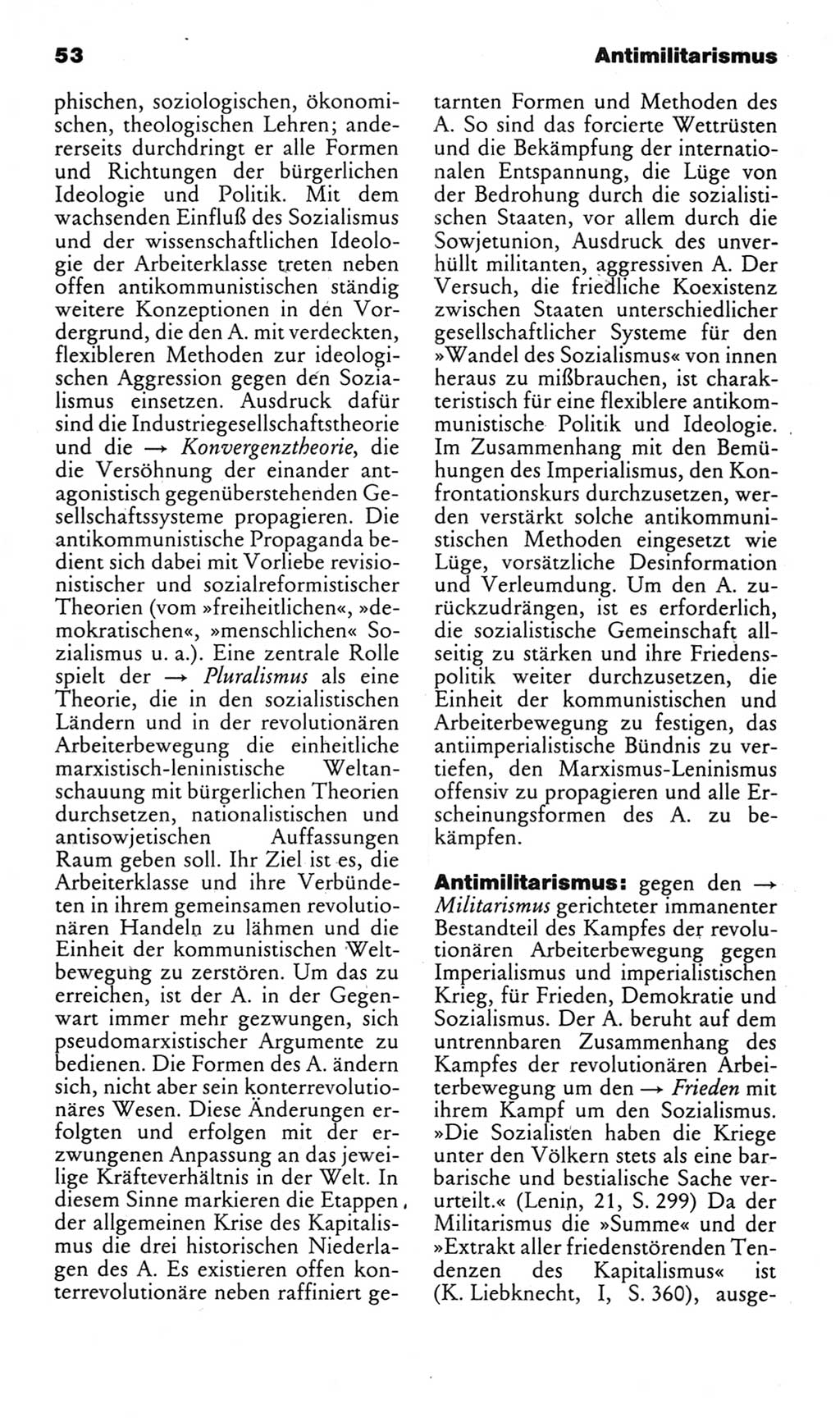Kleines politisches Wörterbuch [Deutsche Demokratische Republik (DDR)] 1985, Seite 53 (Kl. pol. Wb. DDR 1985, S. 53)