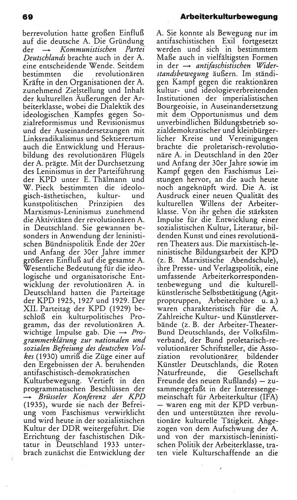 Kleines politisches Wörterbuch [Deutsche Demokratische Republik (DDR)] 1985, Seite 69 (Kl. pol. Wb. DDR 1985, S. 69)