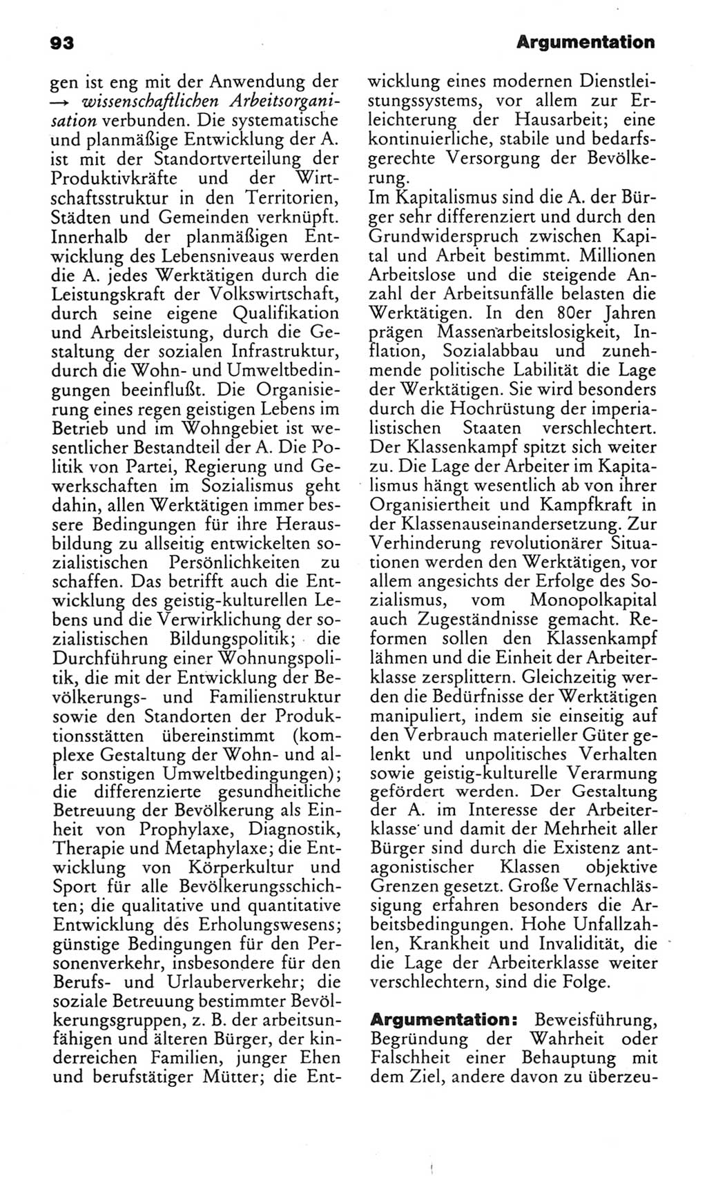 Kleines politisches Wörterbuch [Deutsche Demokratische Republik (DDR)] 1985, Seite 93 (Kl. pol. Wb. DDR 1985, S. 93)