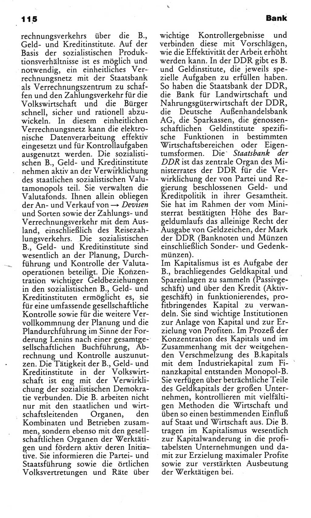 Kleines politisches Wörterbuch [Deutsche Demokratische Republik (DDR)] 1985, Seite 115 (Kl. pol. Wb. DDR 1985, S. 115)