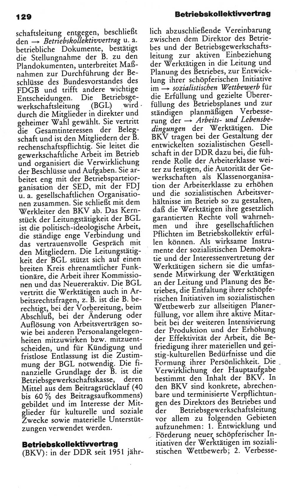 Kleines politisches Wörterbuch [Deutsche Demokratische Republik (DDR)] 1985, Seite 129 (Kl. pol. Wb. DDR 1985, S. 129)