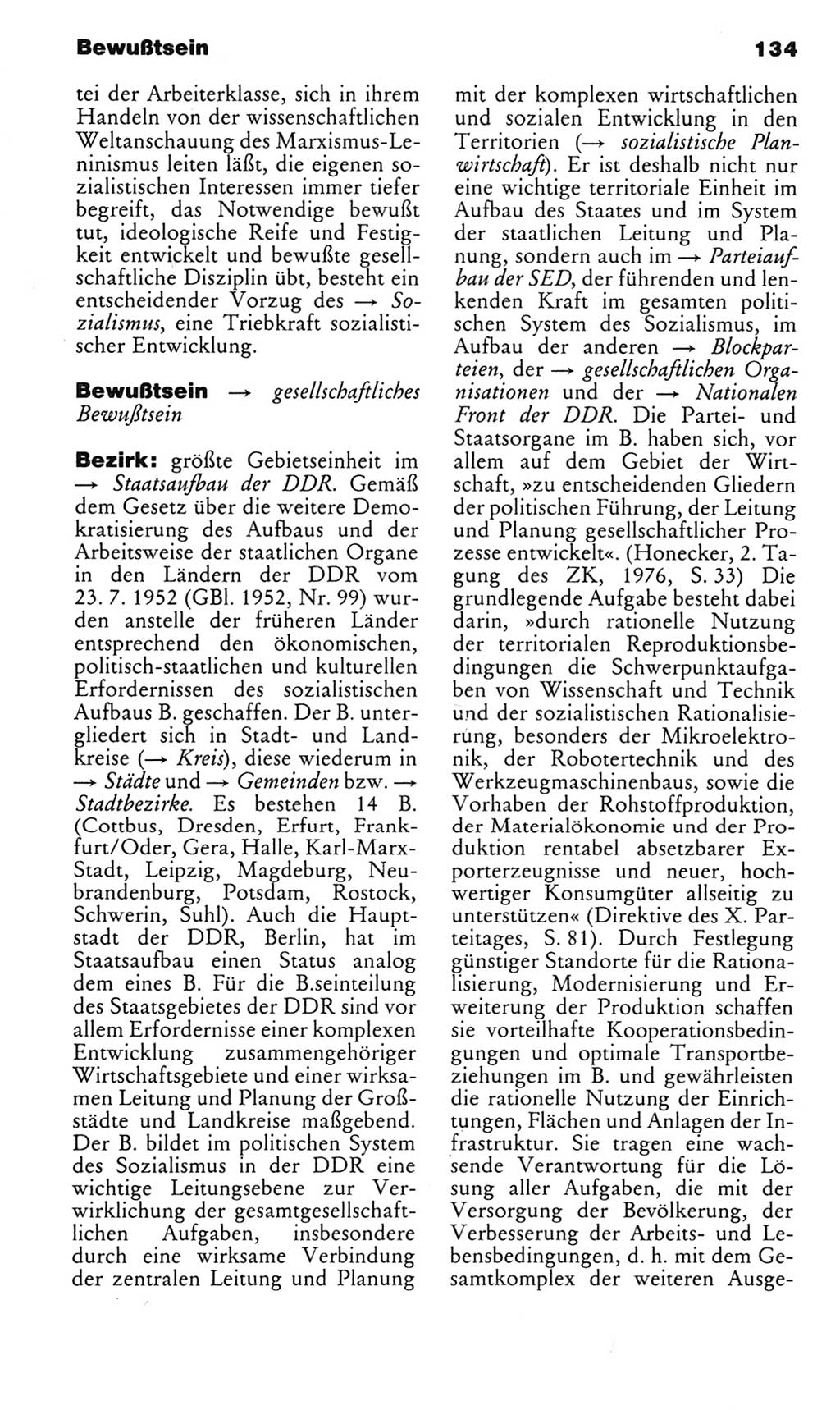 Kleines politisches Wörterbuch [Deutsche Demokratische Republik (DDR)] 1985, Seite 134 (Kl. pol. Wb. DDR 1985, S. 134)