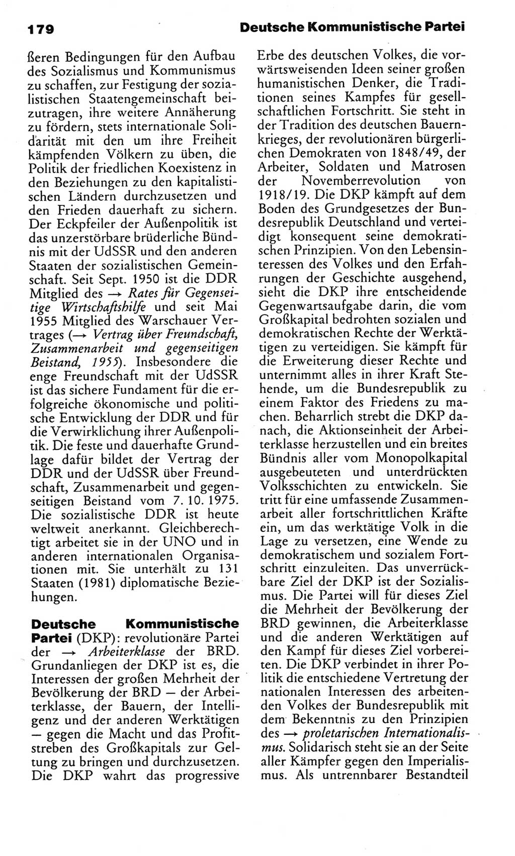 Kleines politisches Wörterbuch [Deutsche Demokratische Republik (DDR)] 1985, Seite 179 (Kl. pol. Wb. DDR 1985, S. 179)