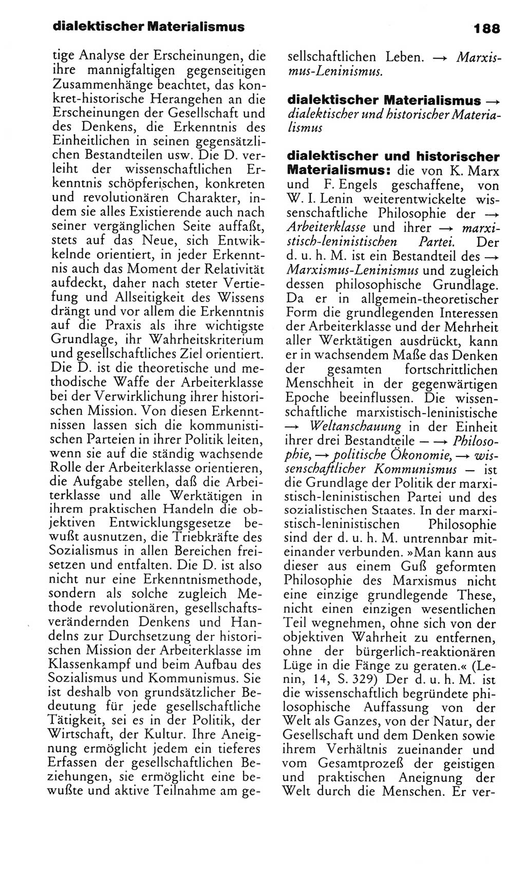 Kleines politisches Wörterbuch [Deutsche Demokratische Republik (DDR)] 1985, Seite 188 (Kl. pol. Wb. DDR 1985, S. 188)