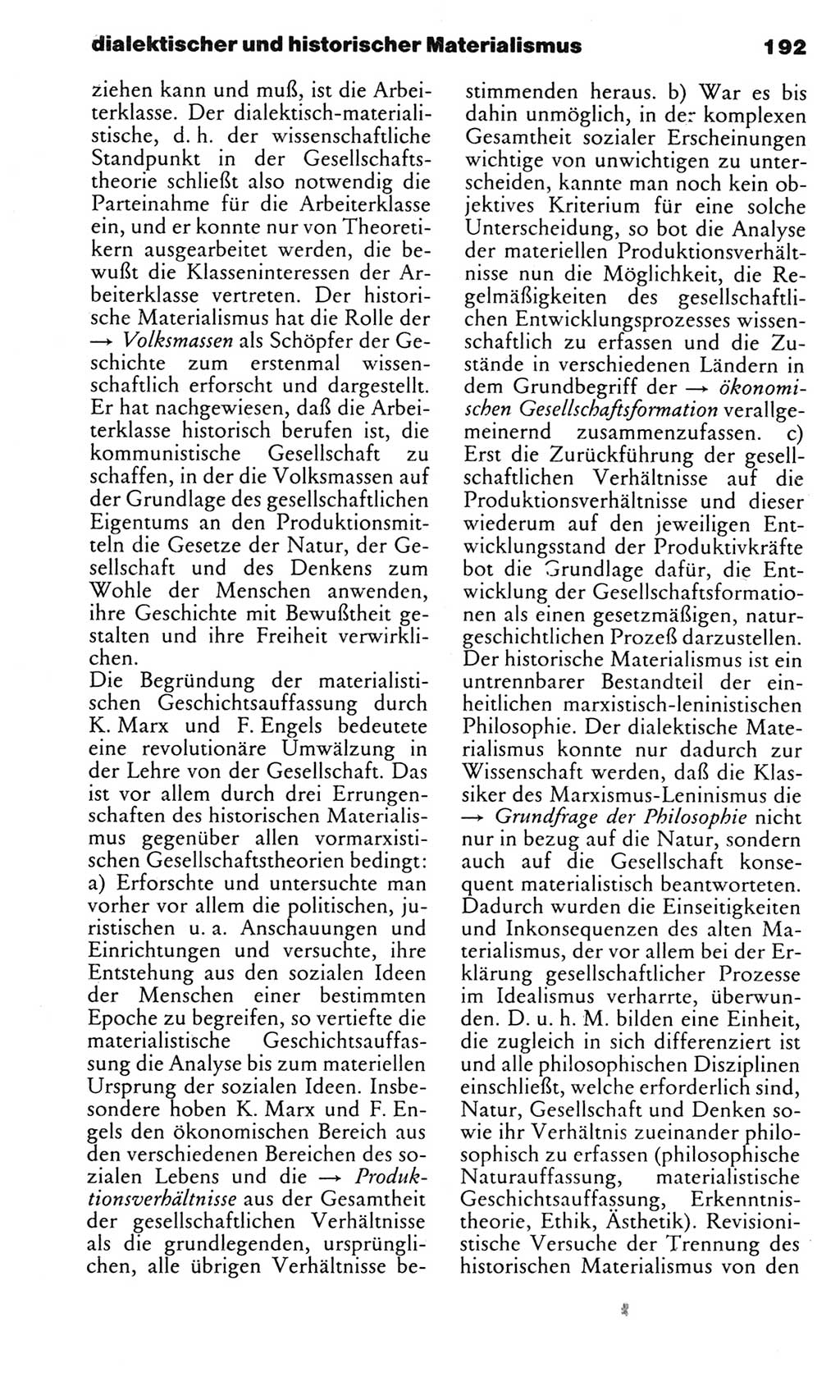 Kleines politisches Wörterbuch [Deutsche Demokratische Republik (DDR)] 1985, Seite 192 (Kl. pol. Wb. DDR 1985, S. 192)